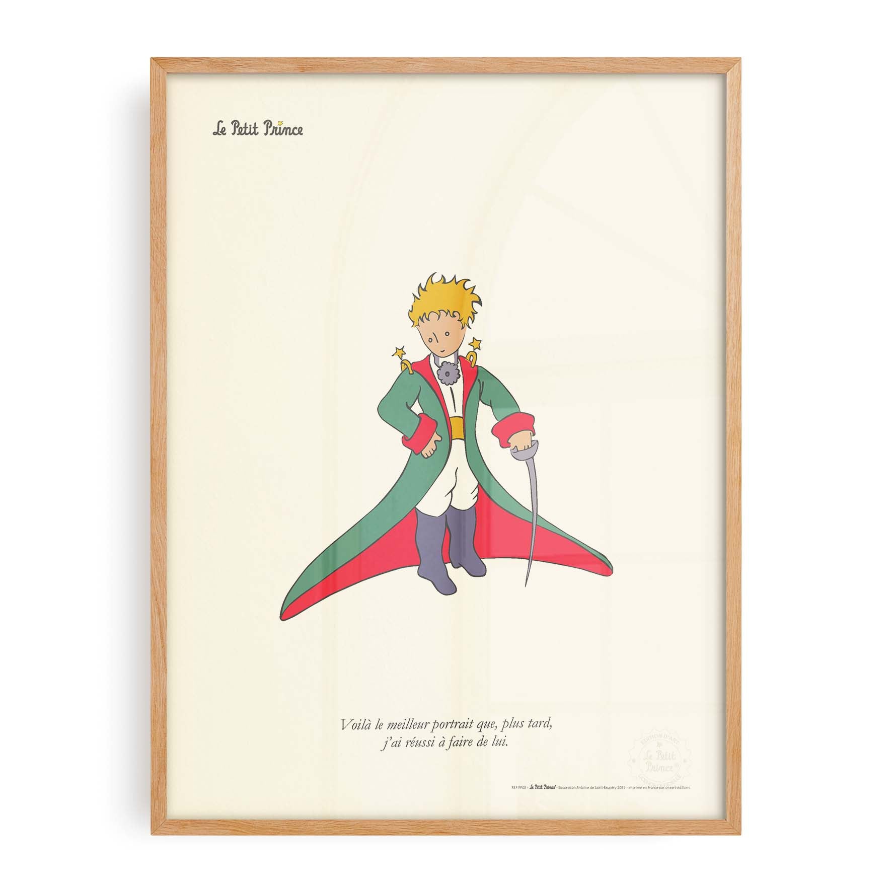 Affiche Le petit prince - Portrait en majesté-oneart.fr