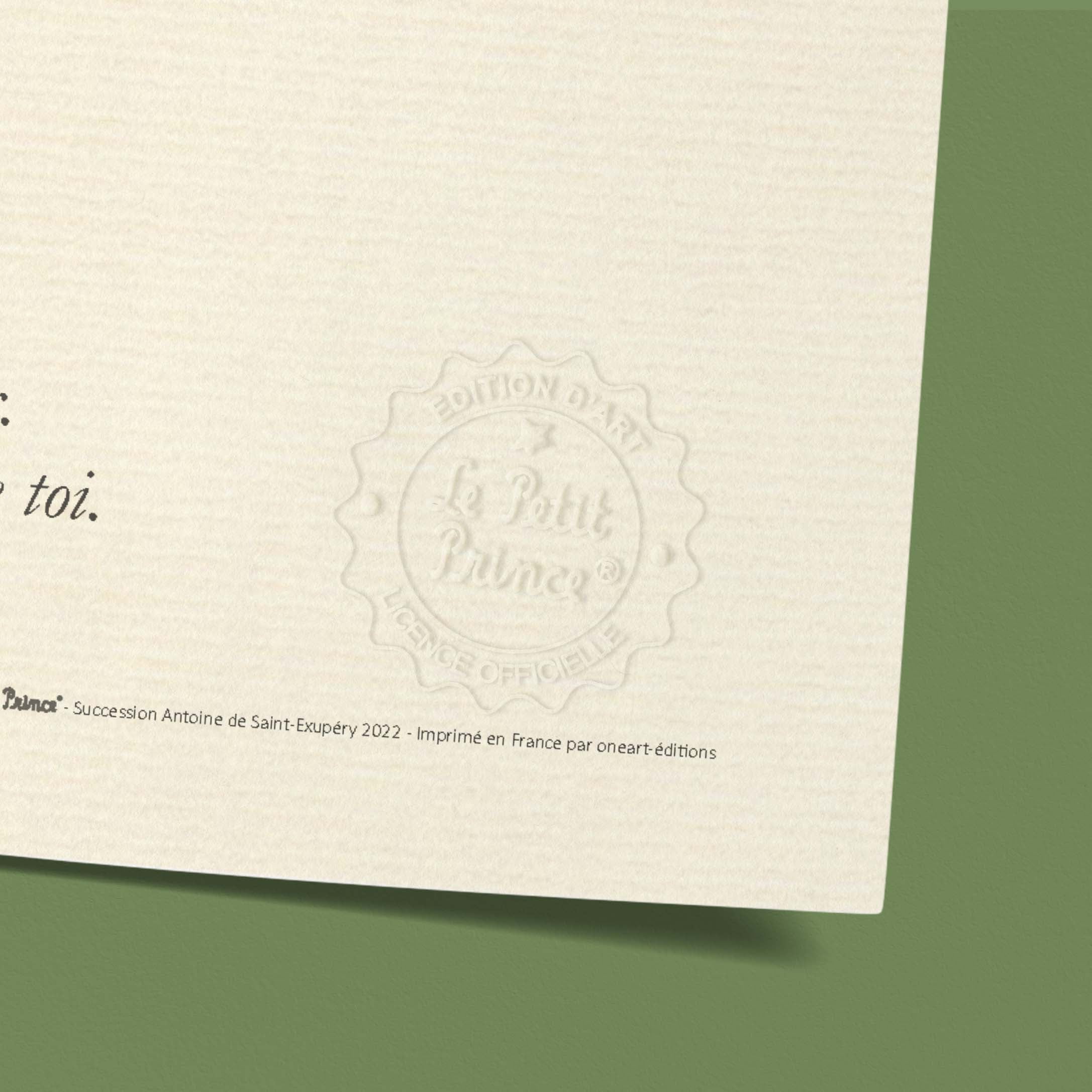 Affiche Le petit prince - Renard et cheveux d'or-oneart.fr