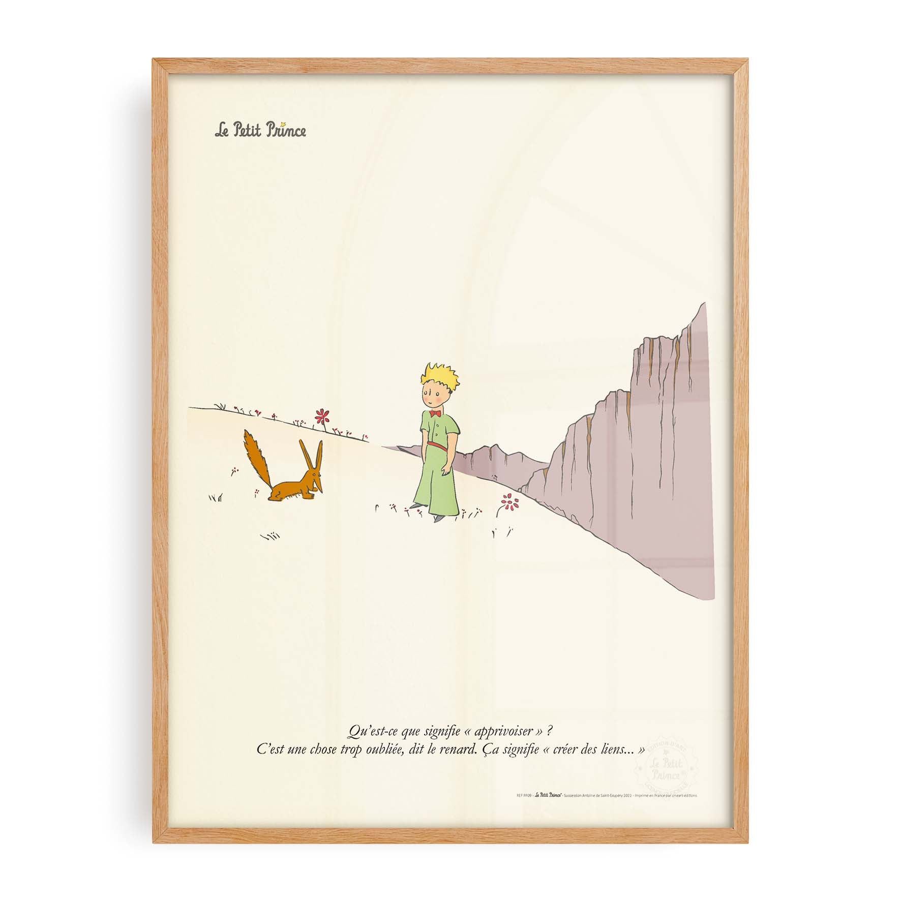 Affiche Le petit prince - Apprivoiser-oneart.fr