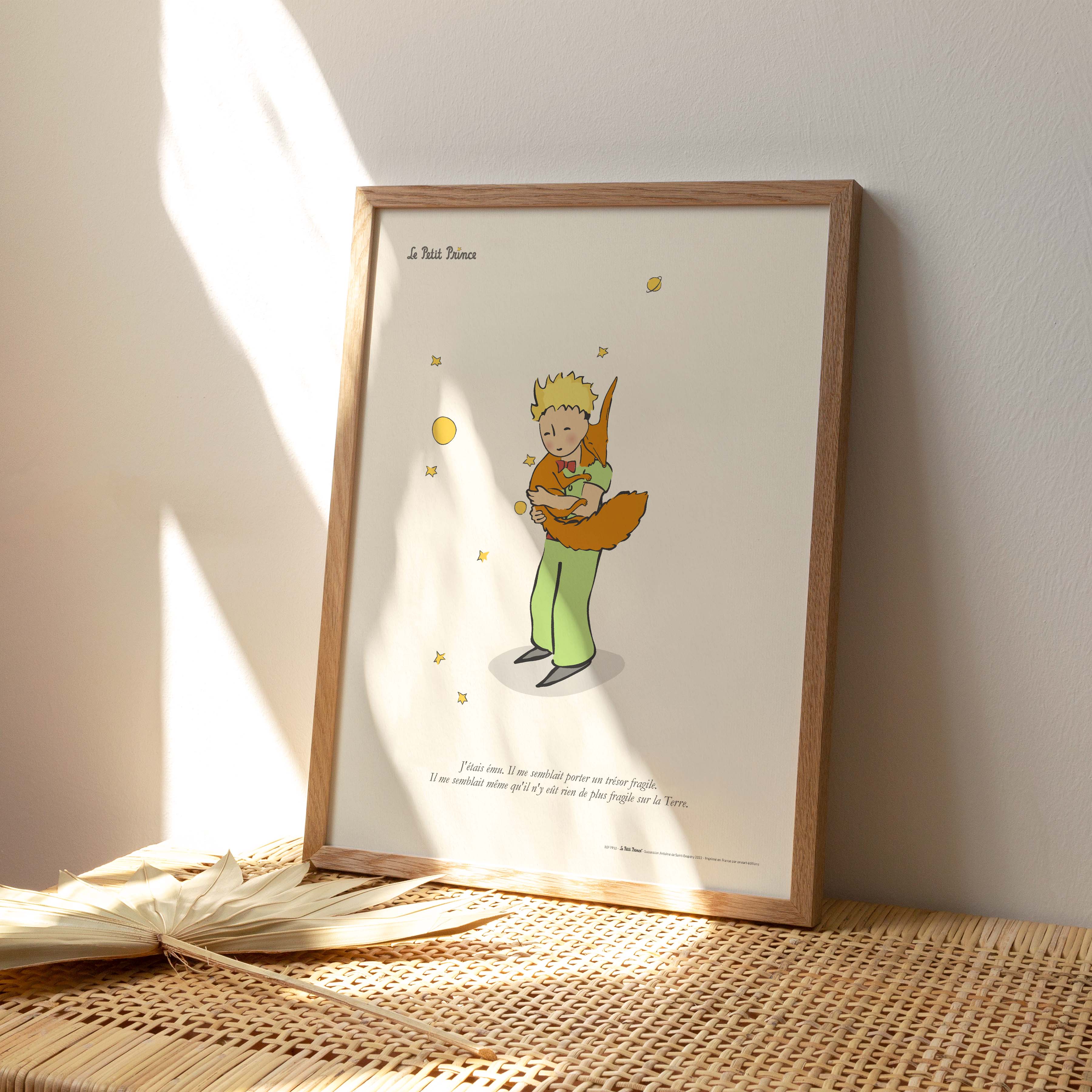 Affiche Le petit prince - Renard câlin-oneart.fr