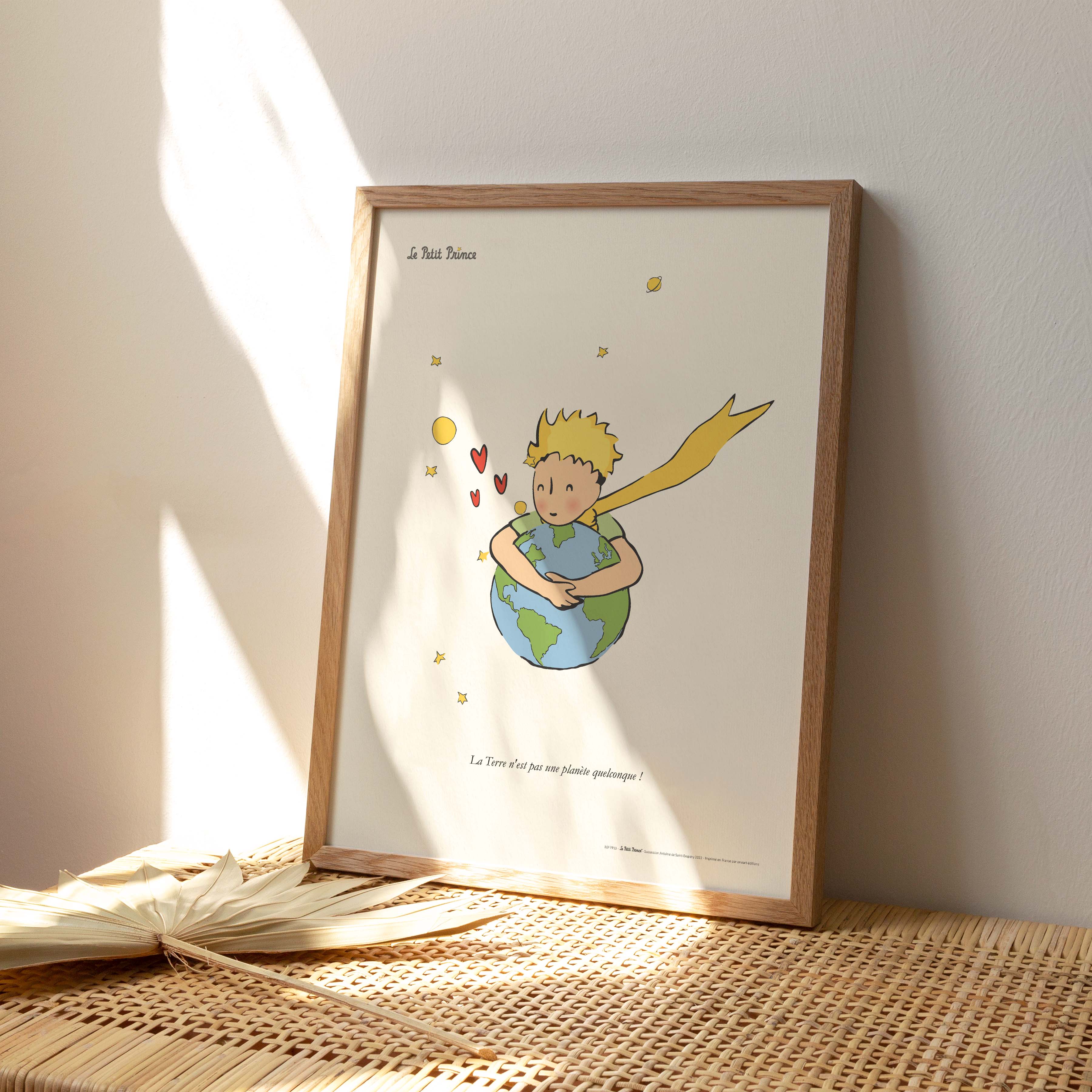 Affiche Le petit prince - Câlin Terre-oneart.fr