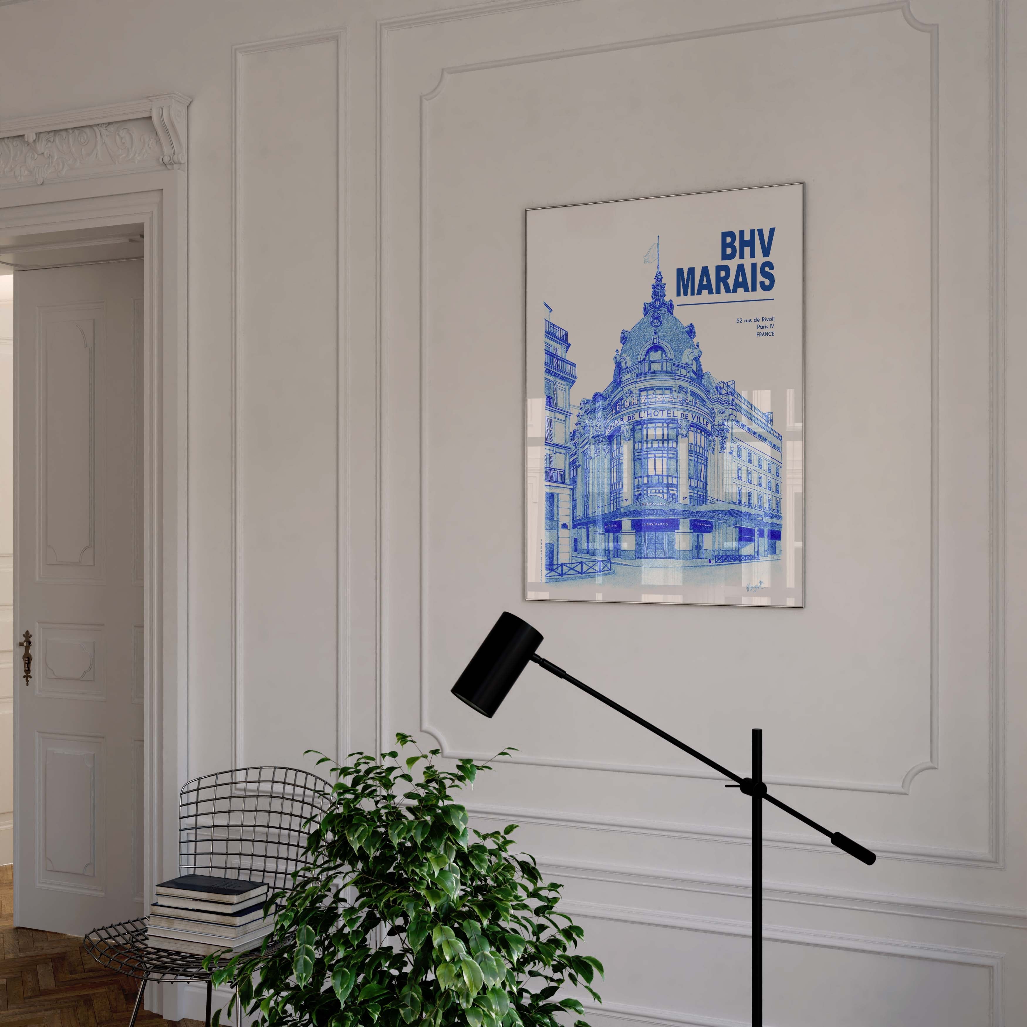 Poster The City in Blue - Paris - City Hall Bazaar