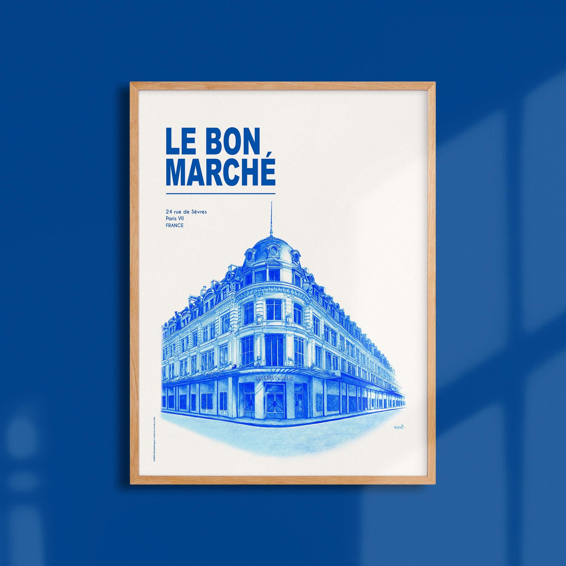 Affiche La Ville en Bleu - Paris - Le Bon Marché