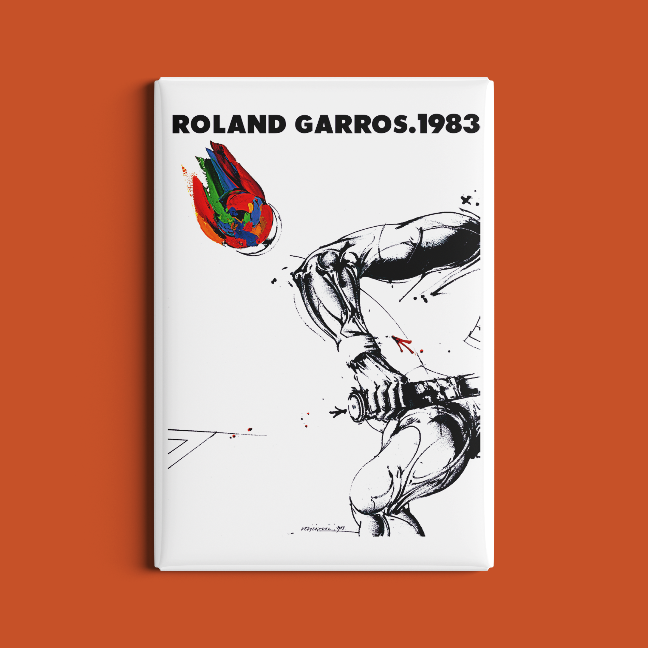 Magnet Roland-Garros 1983 par Vladimir VELICKOVIC