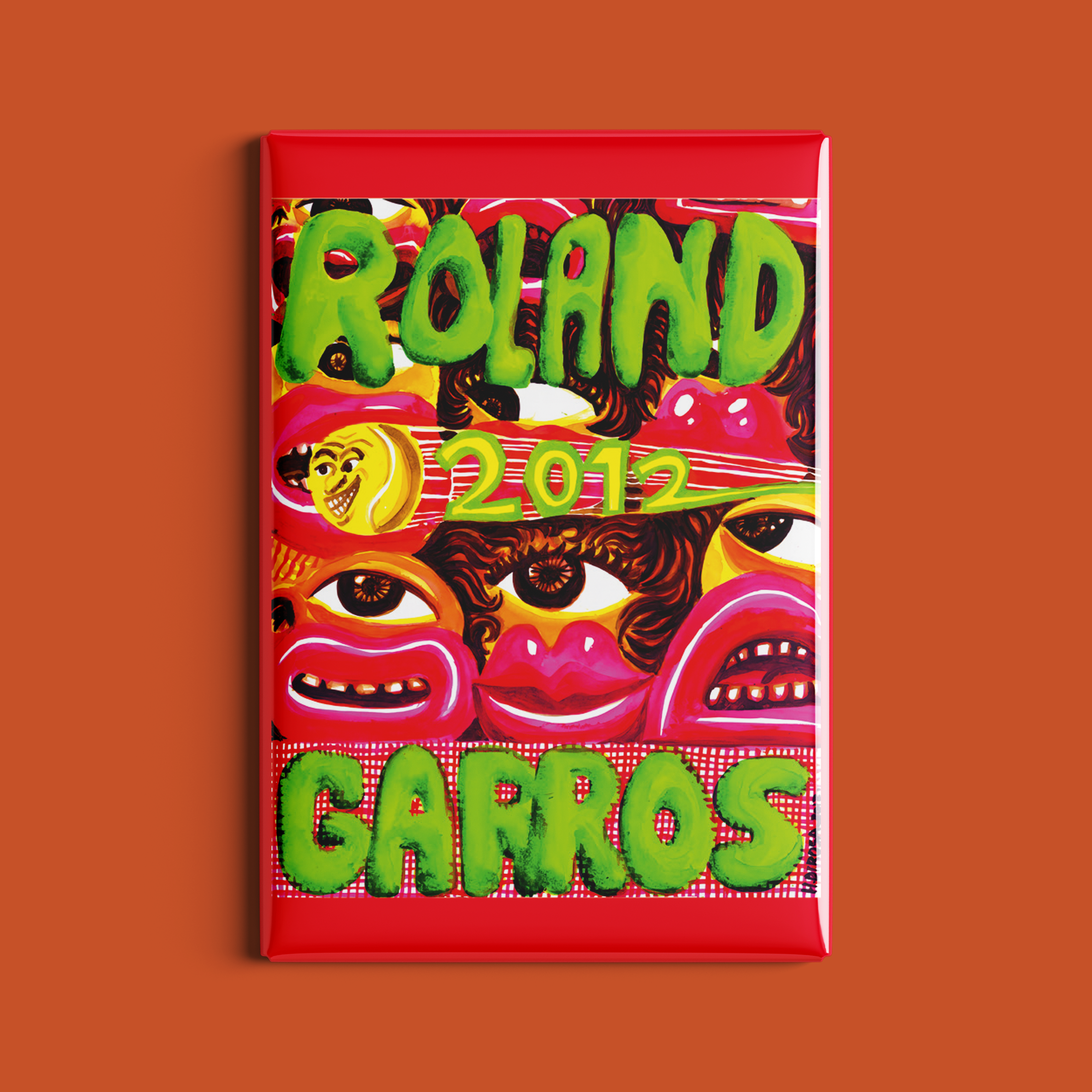 Magnet Roland-Garros 2012 par Hervé DI ROSA