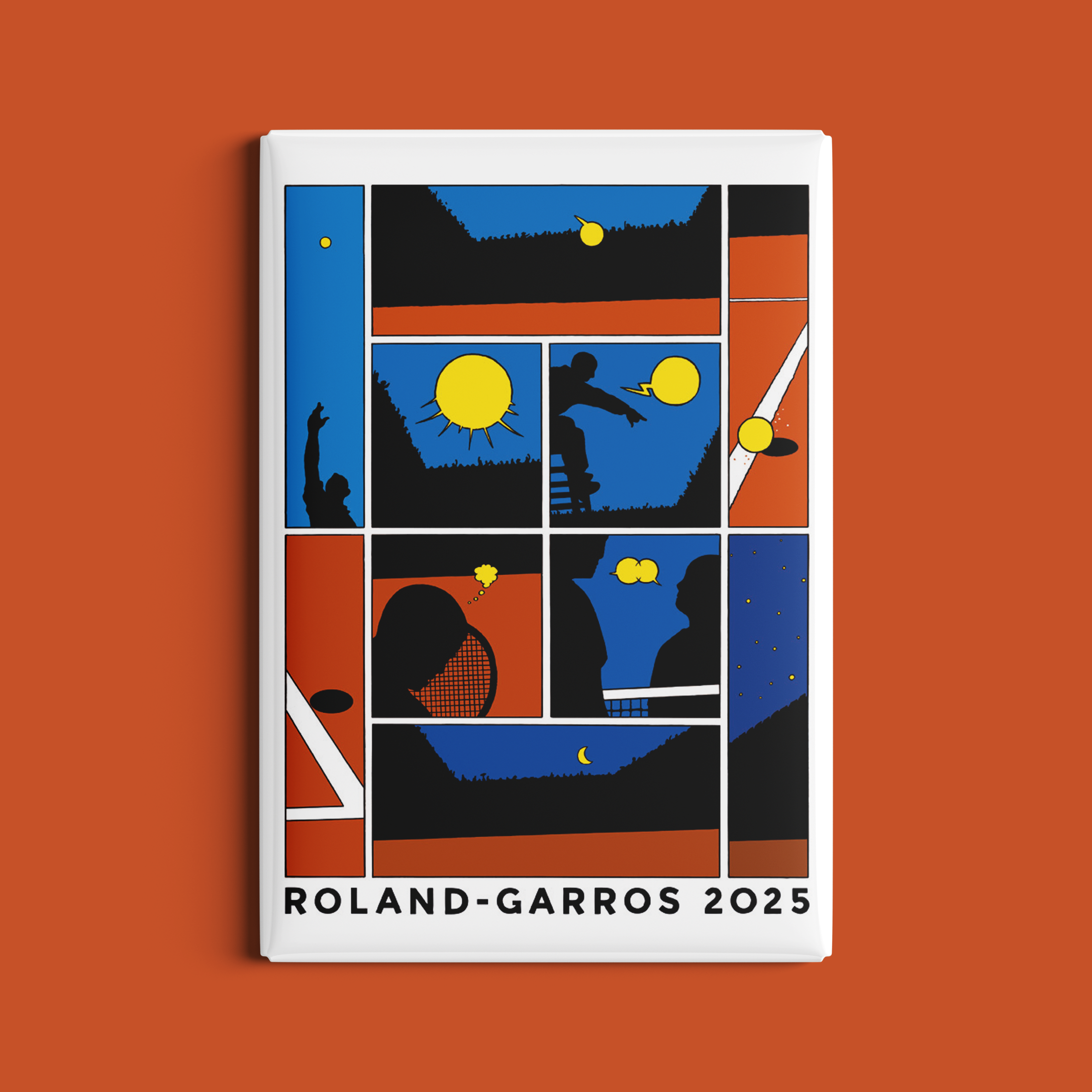 Magnet Roland-Garros 2025 par Marc-Antoine MATHIEU