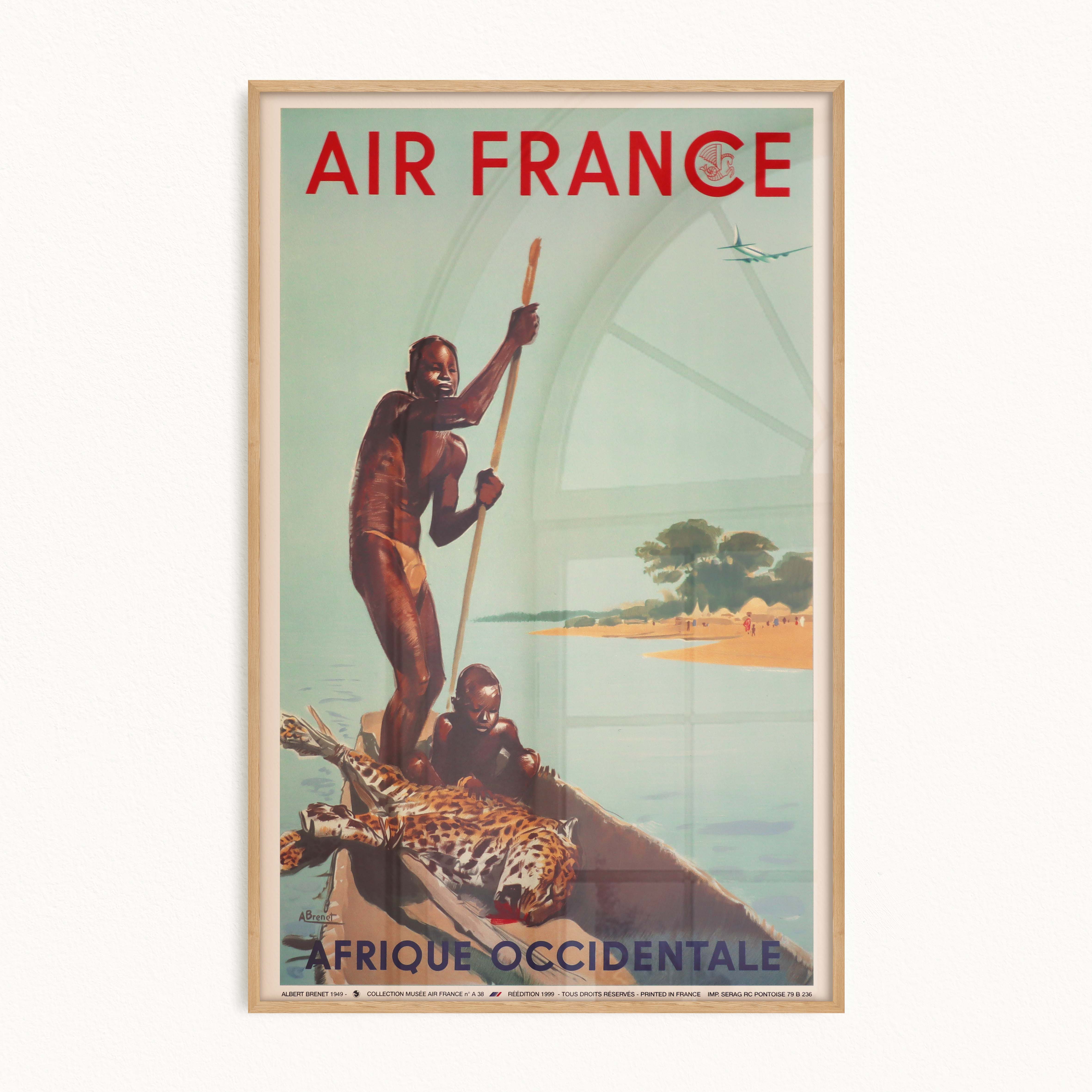 Affiche d'agence Air France - Afrique occidentale-oneart.fr