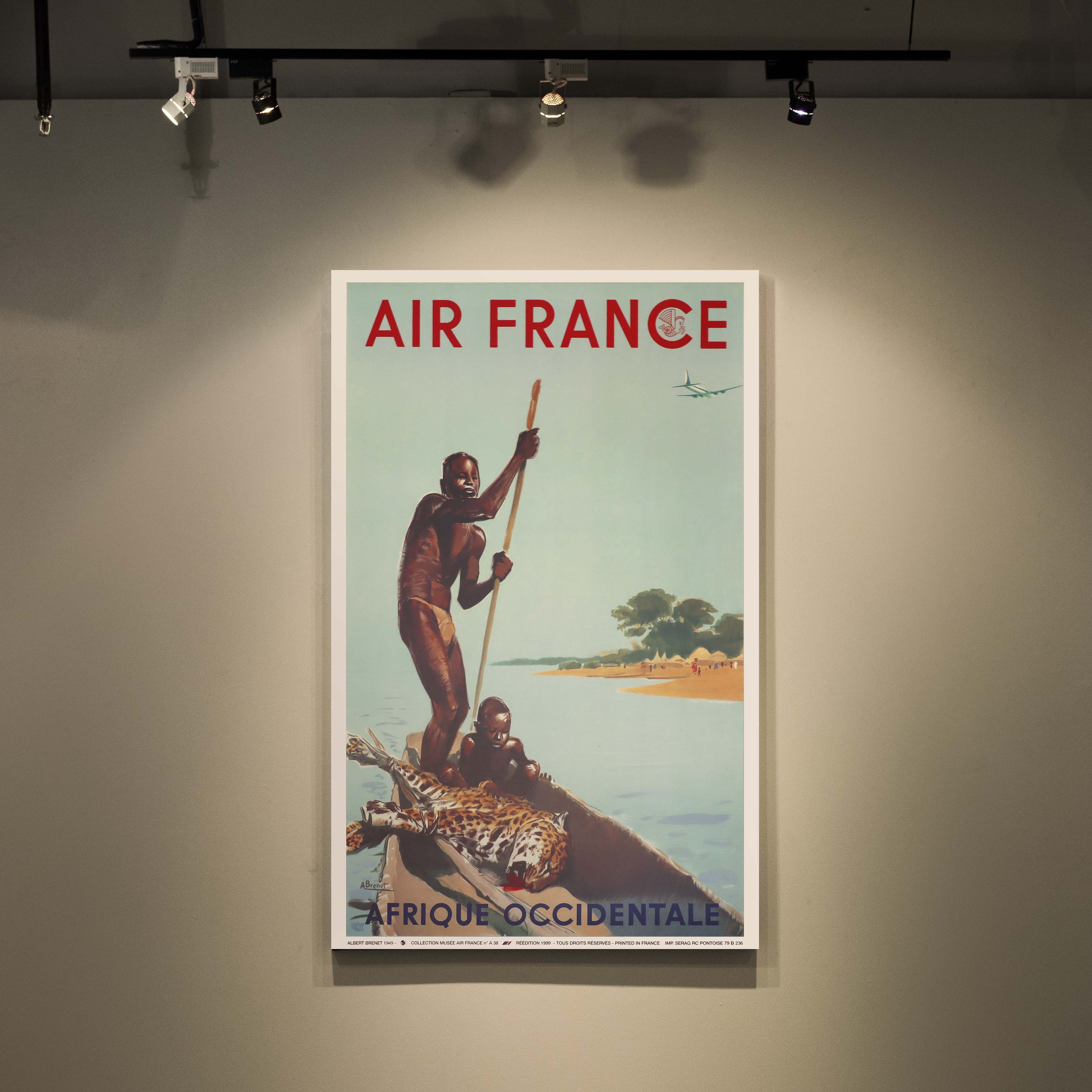 Affiche d'agence Air France - Afrique occidentale-oneart.fr