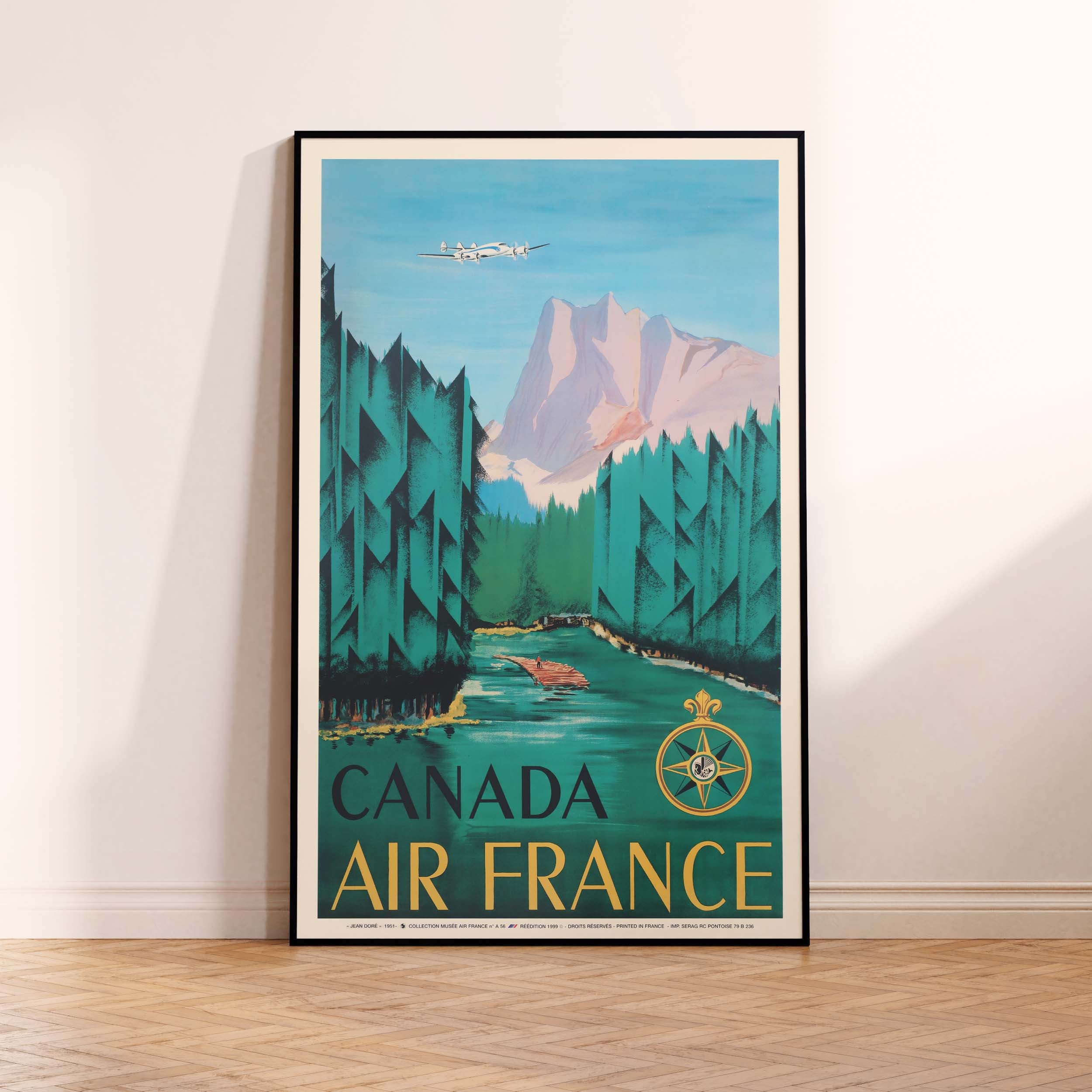 Affiche d'agence Air France - Canada-oneart.fr