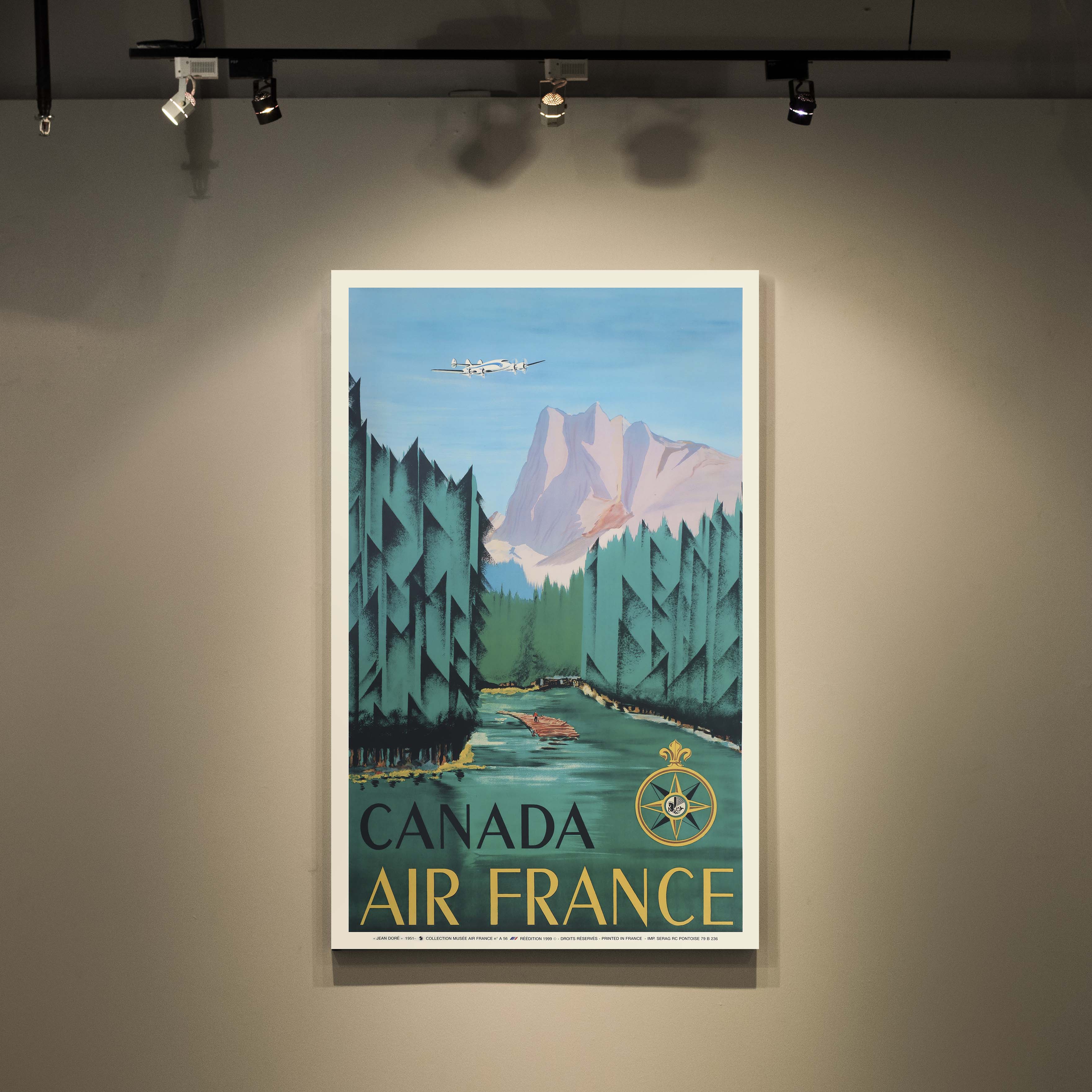 Affiche d'agence Air France - Canada-oneart.fr