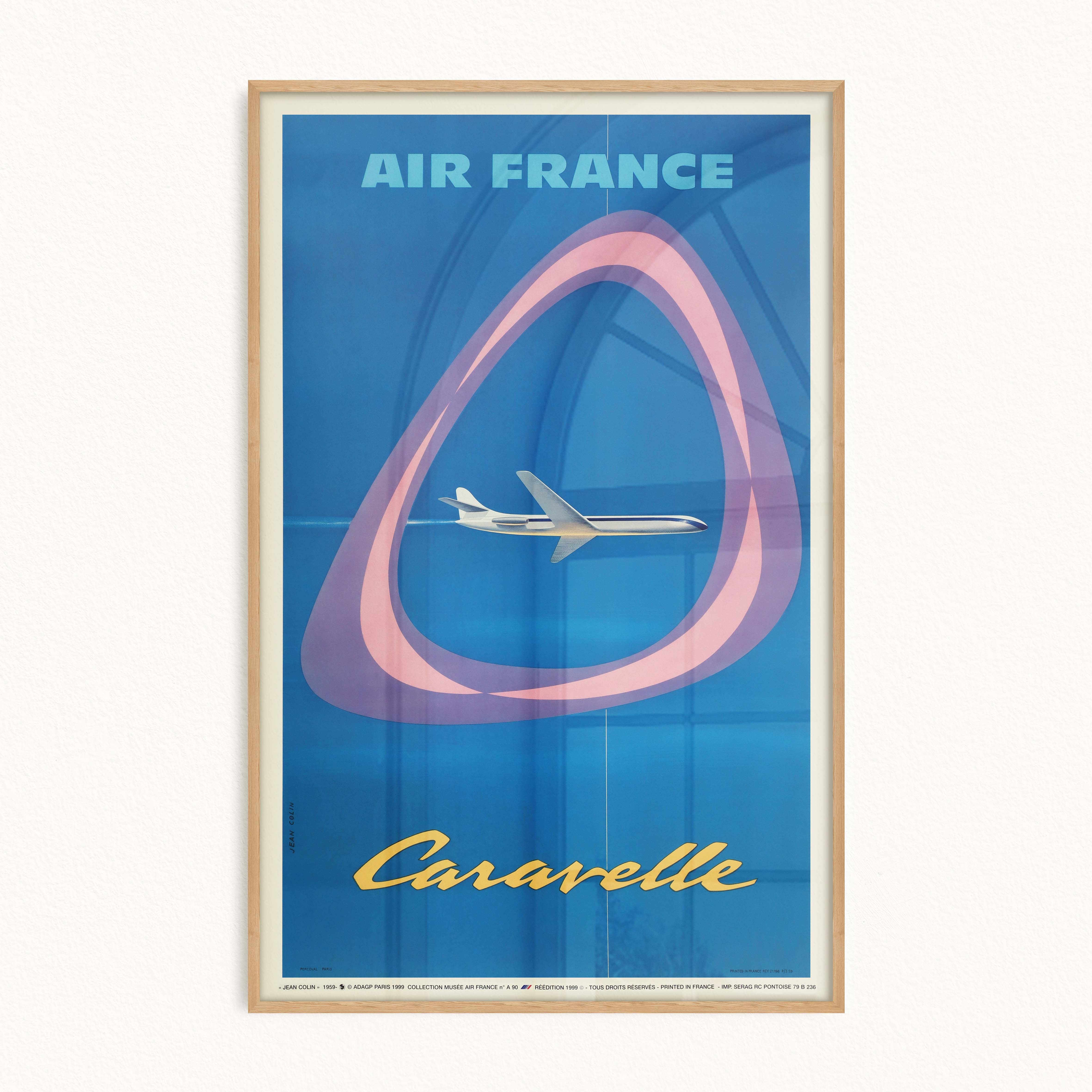 Affiche d'agence Air France - Caravelle-oneart.fr