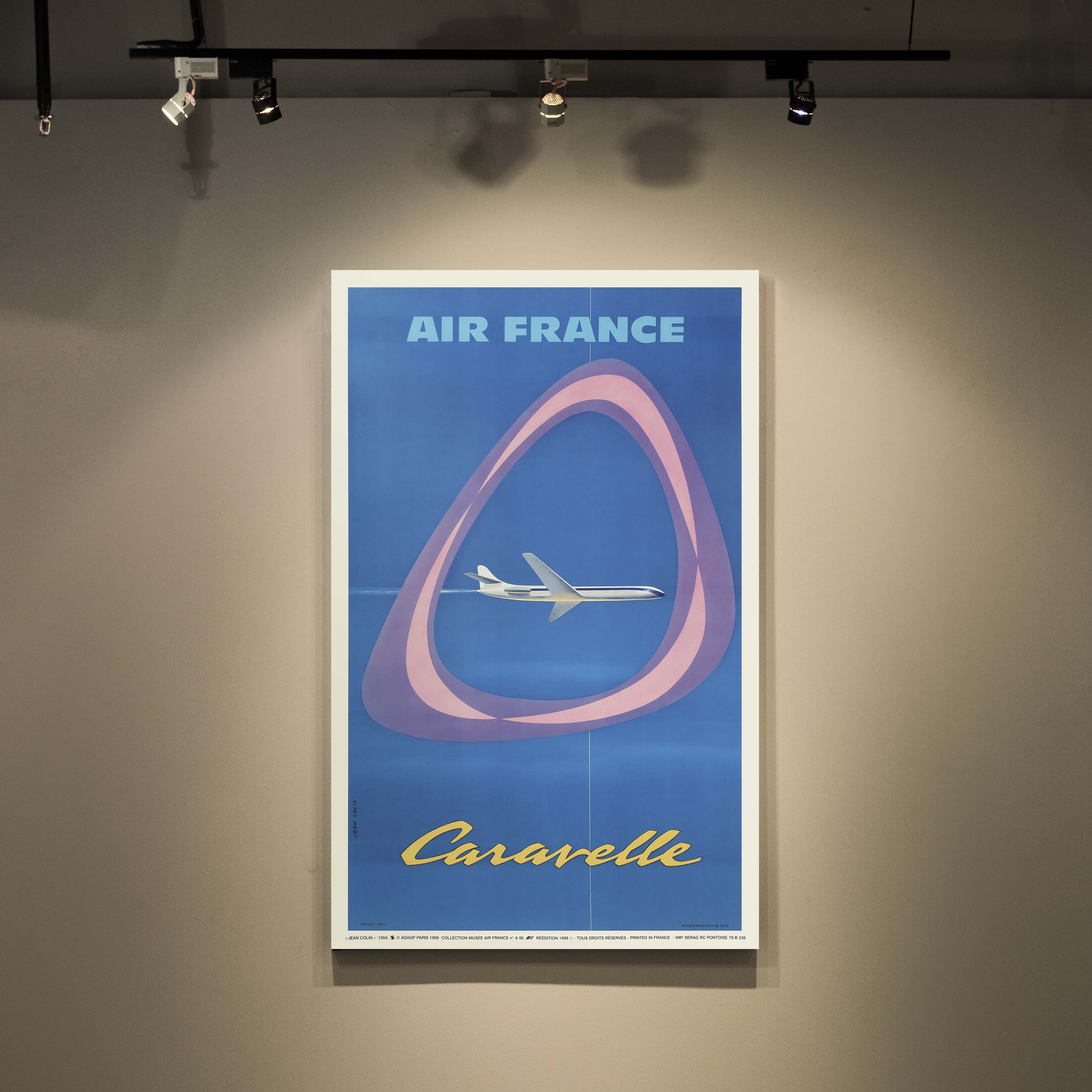 Affiche d'agence Air France - Caravelle-oneart.fr