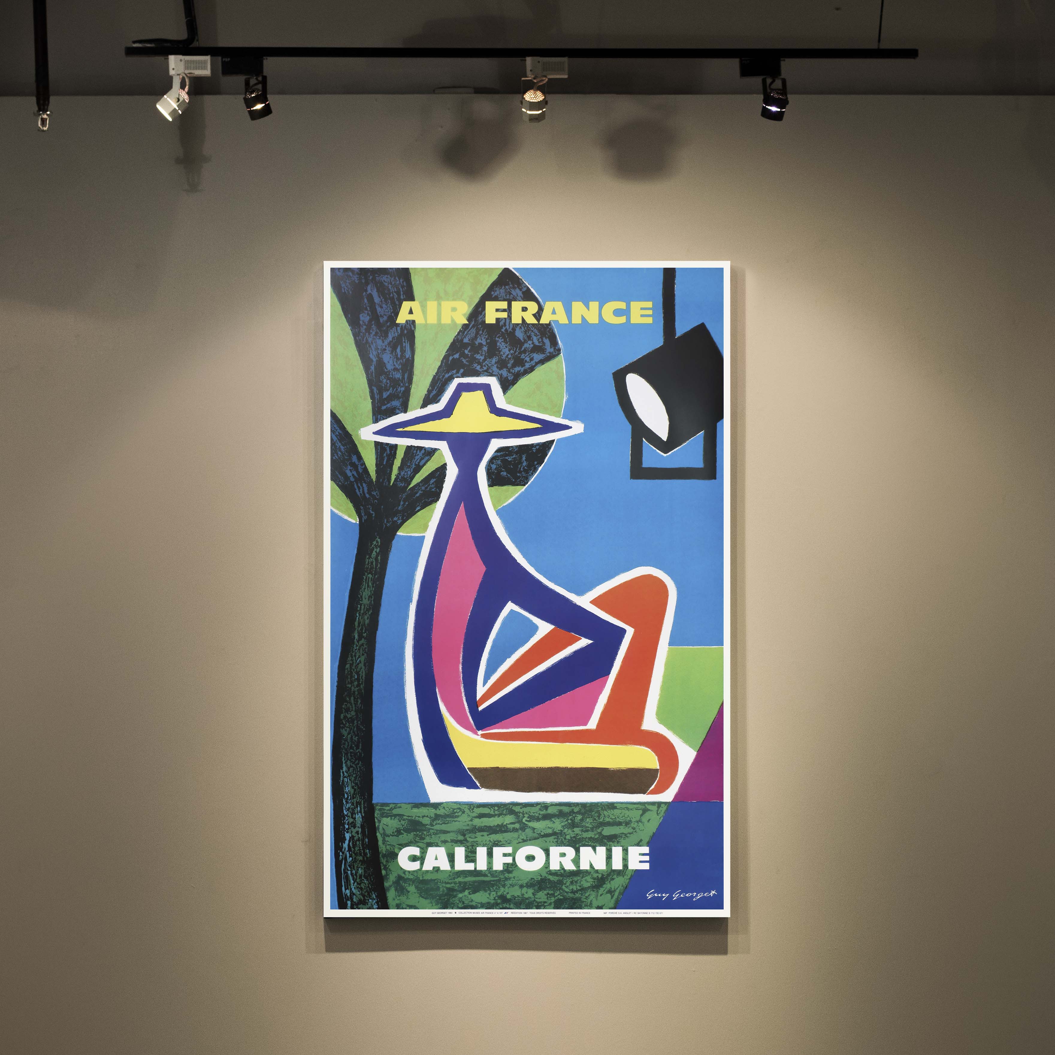 Affiche d'agence Air France - Californie-oneart.fr