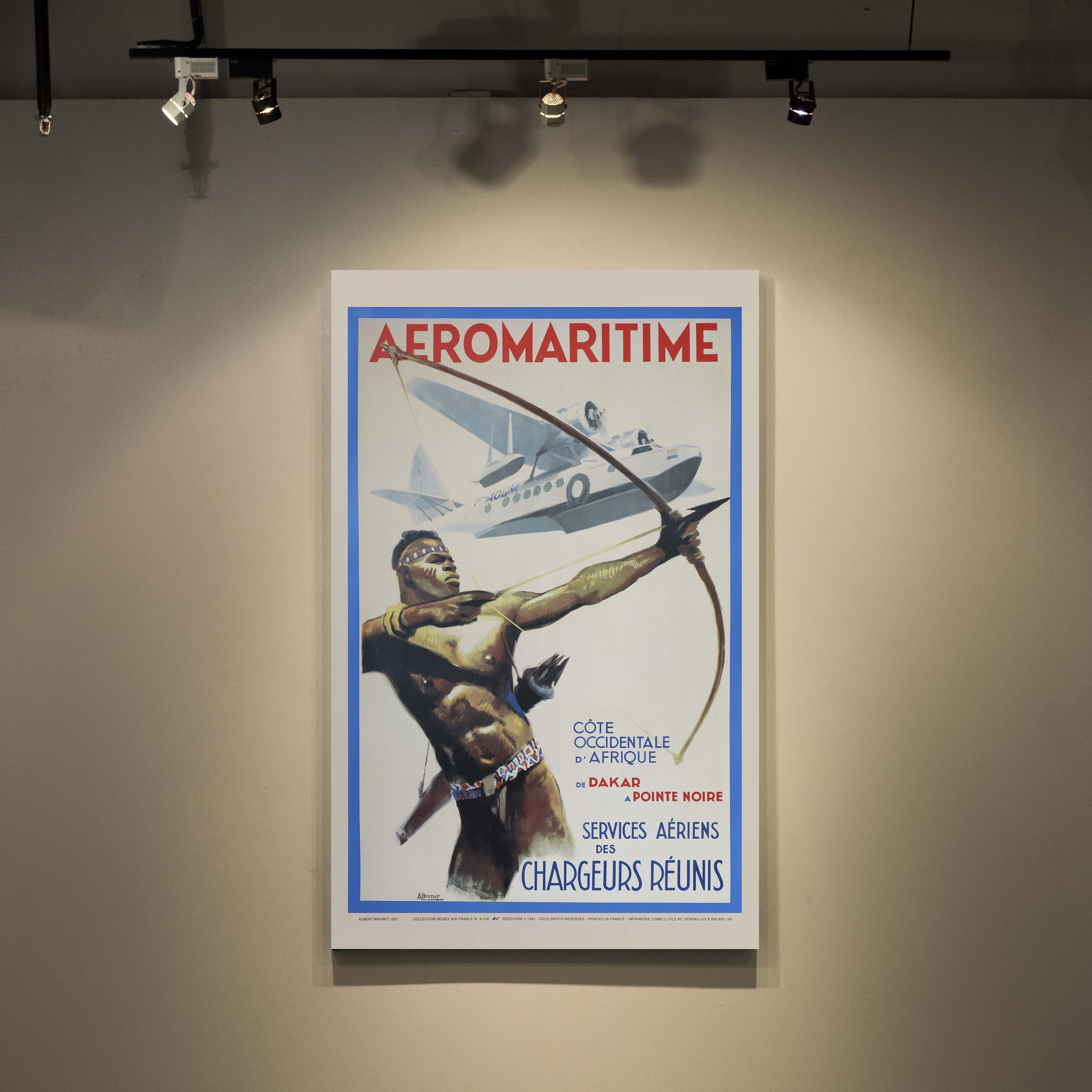Affiche d'agence Aéromaritime - Côte occidentale d'Afrique-oneart.fr
