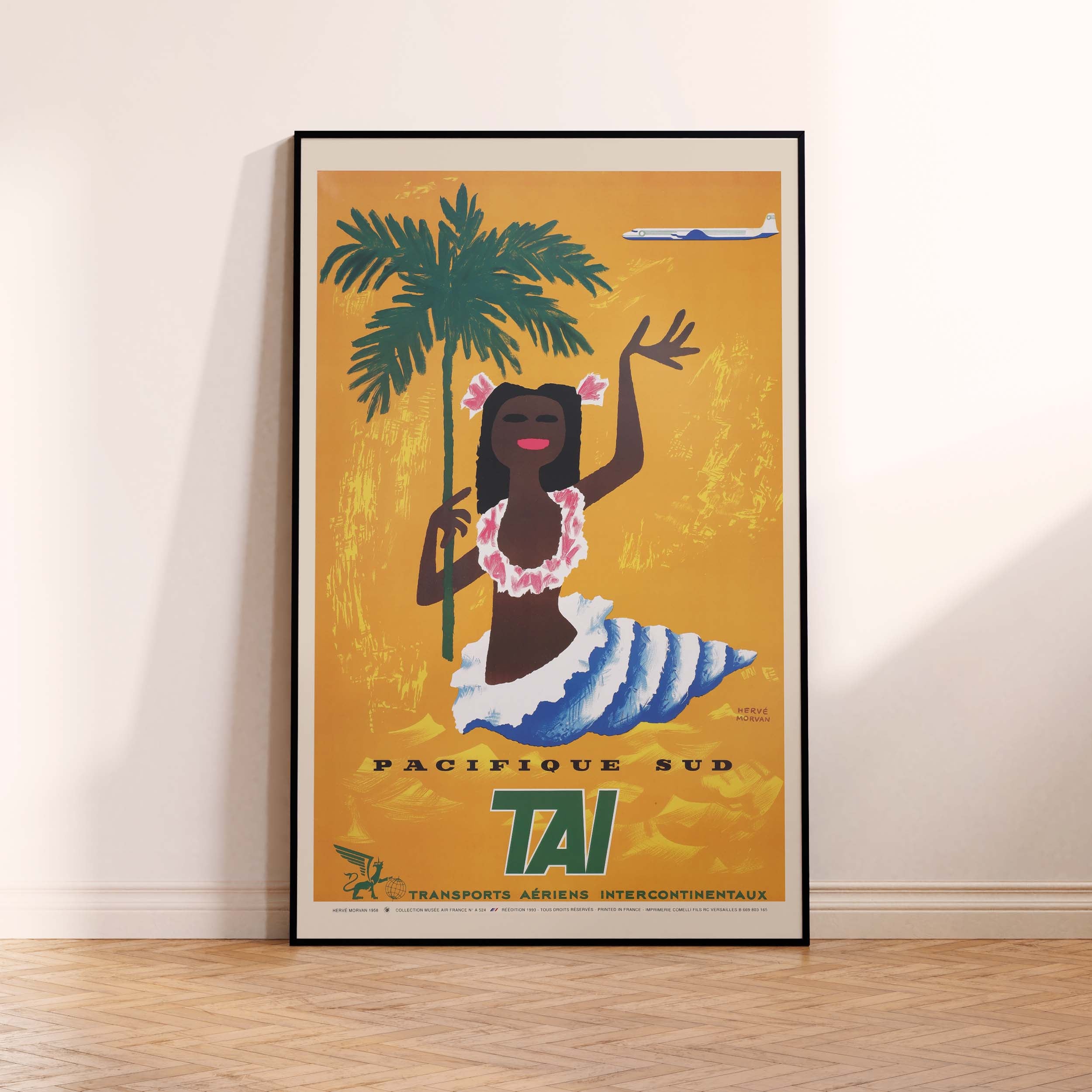 Affiche d'agence TAI - Pacifique Sud-oneart.fr
