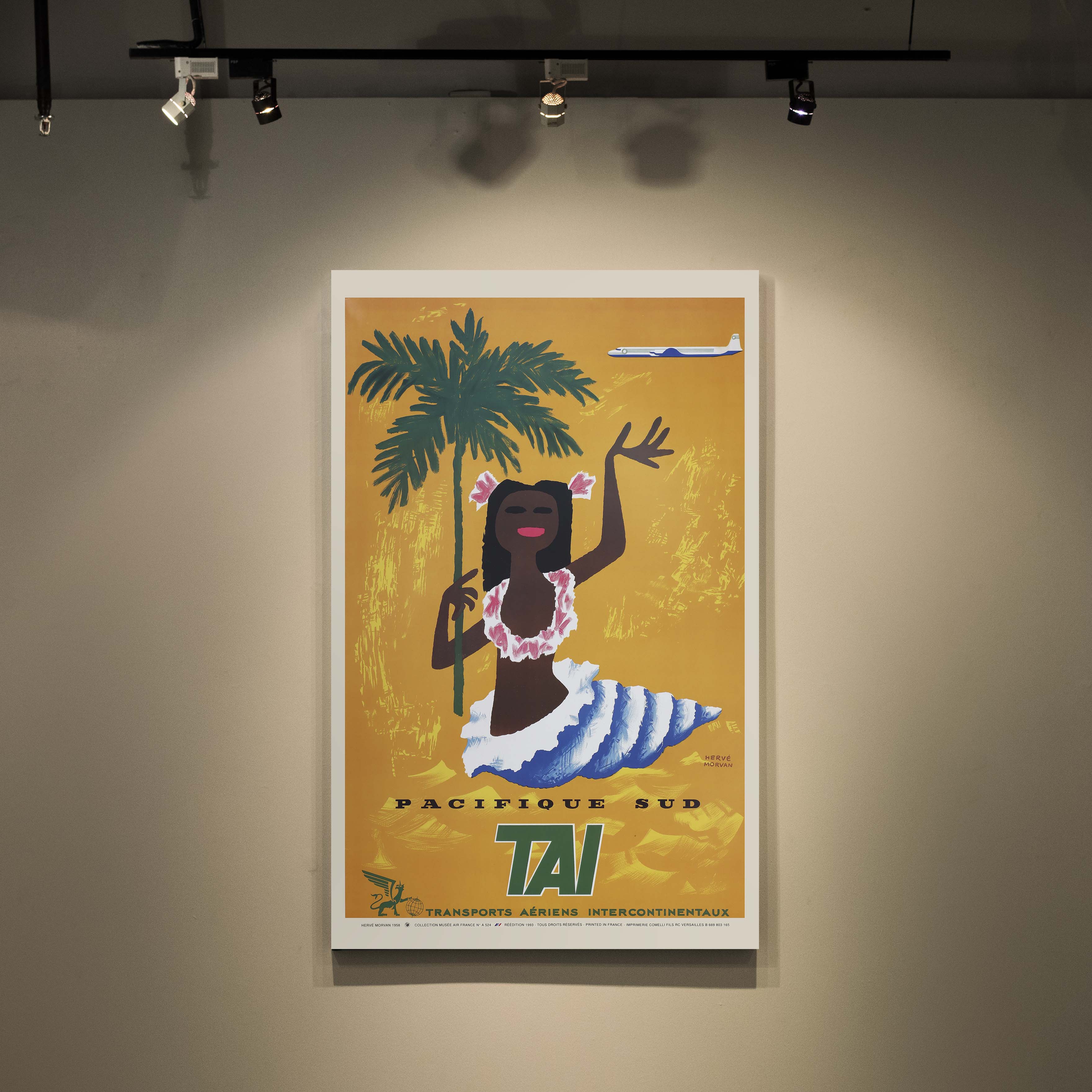 Affiche d'agence TAI - Pacifique Sud-oneart.fr