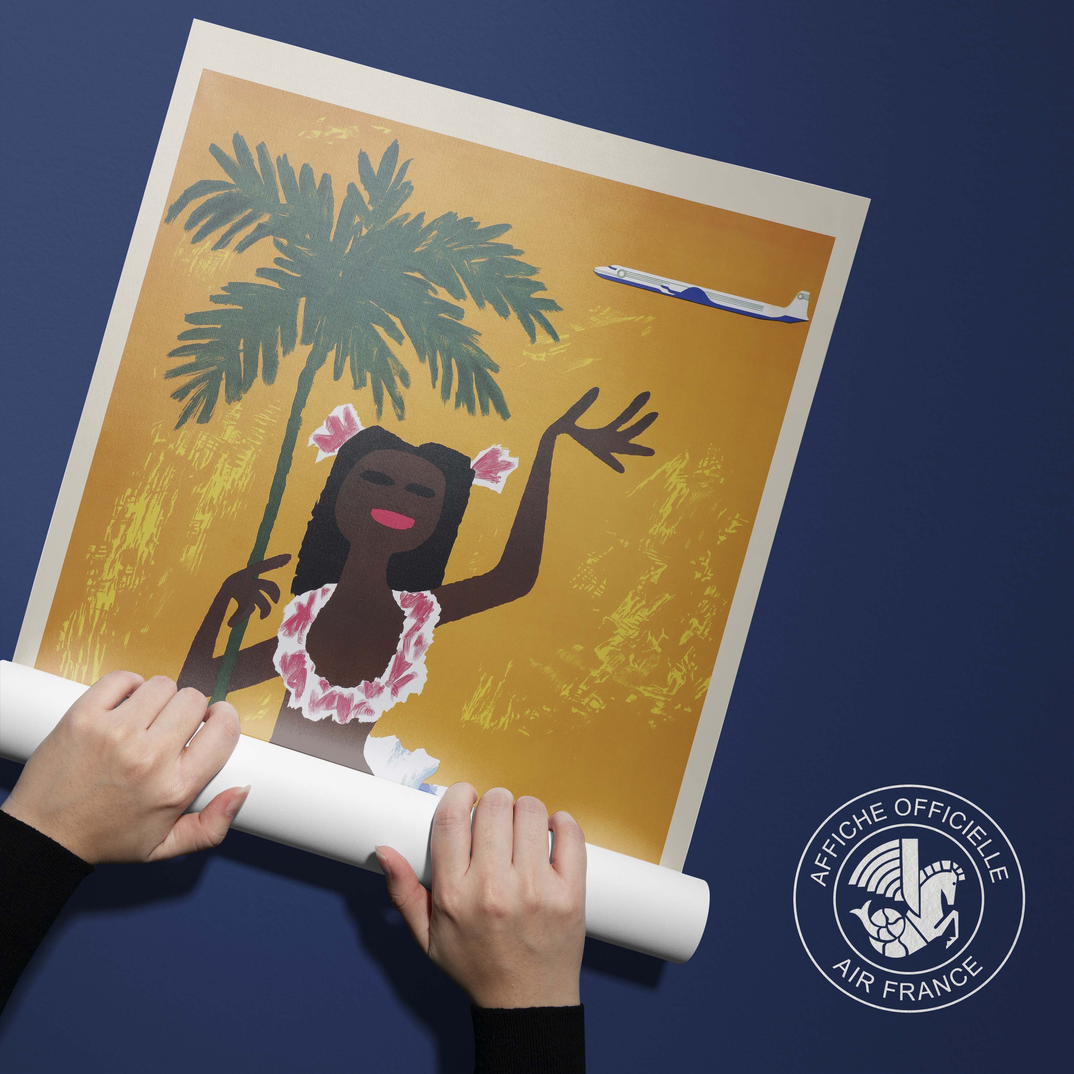 Affiche d'agence TAI - Pacifique Sud-oneart.fr
