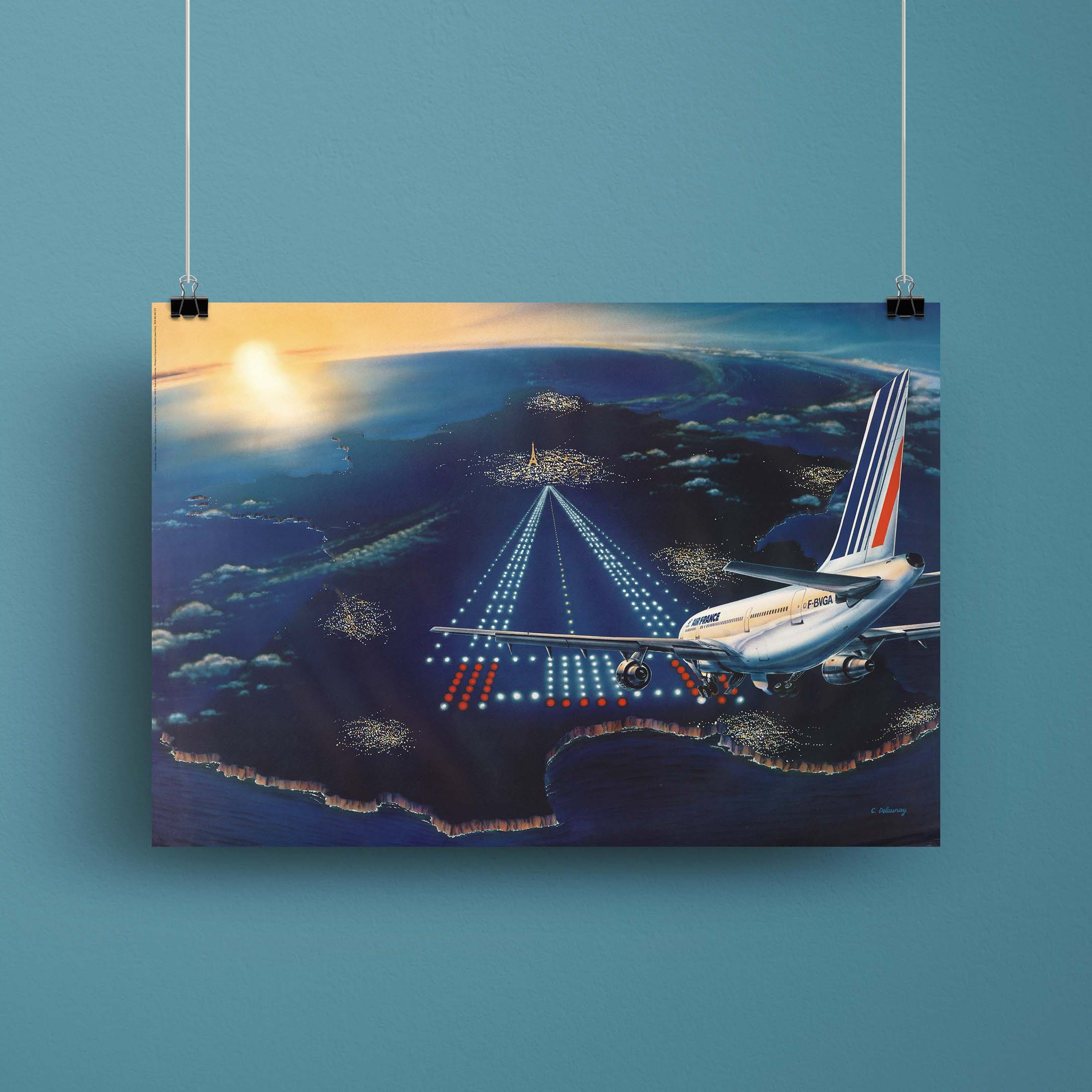 Affiche d'agence Air France - Destination France-oneart.fr