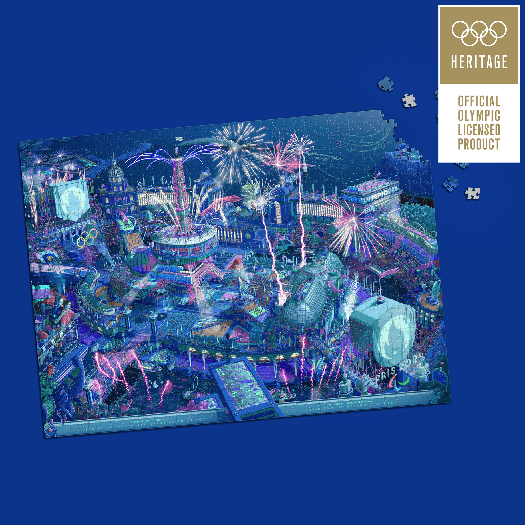 Puzzle Des Affiches Officielles Paris 2024 - Édition Célébration (1000 Pièces)