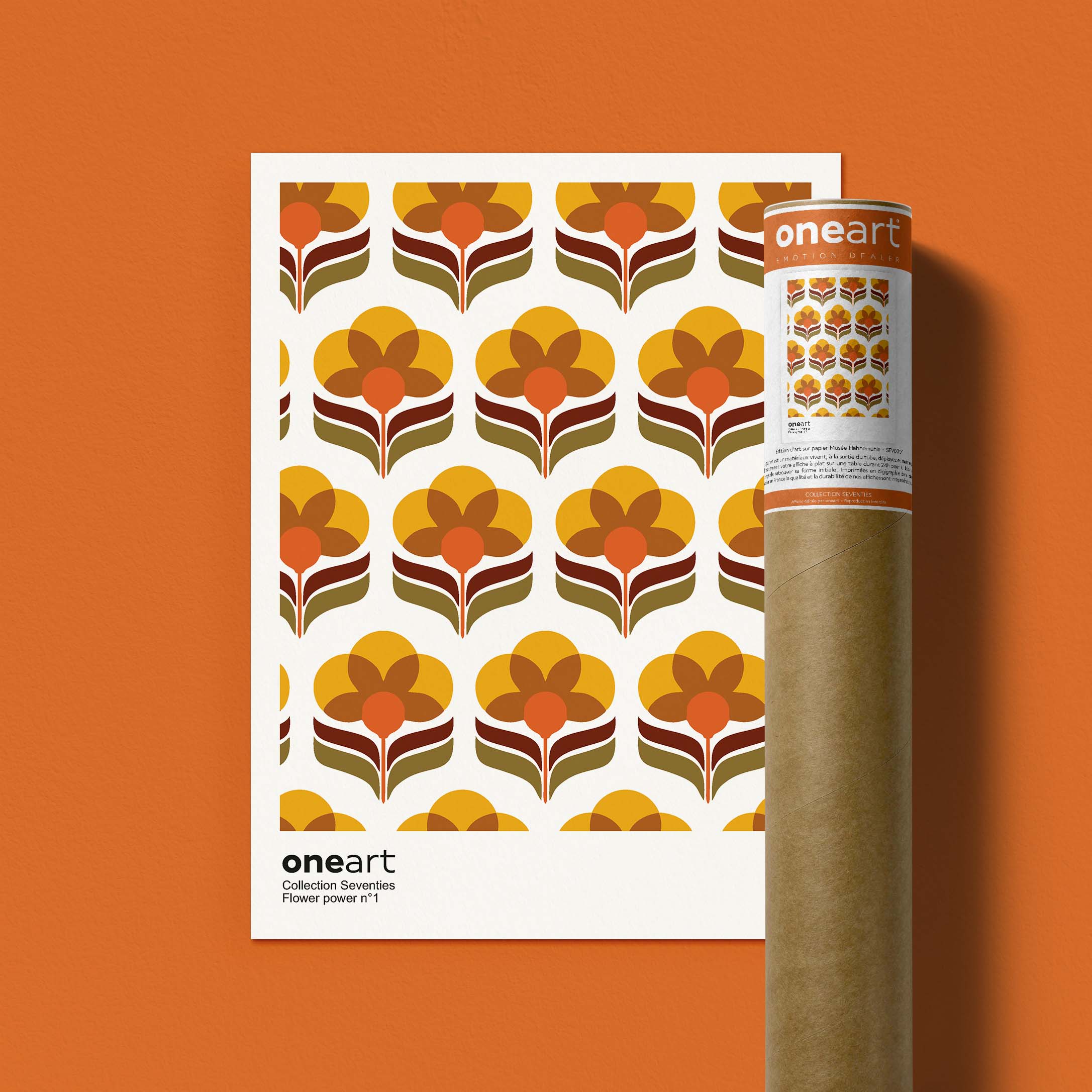 Poster Seventies Flower Power n°1