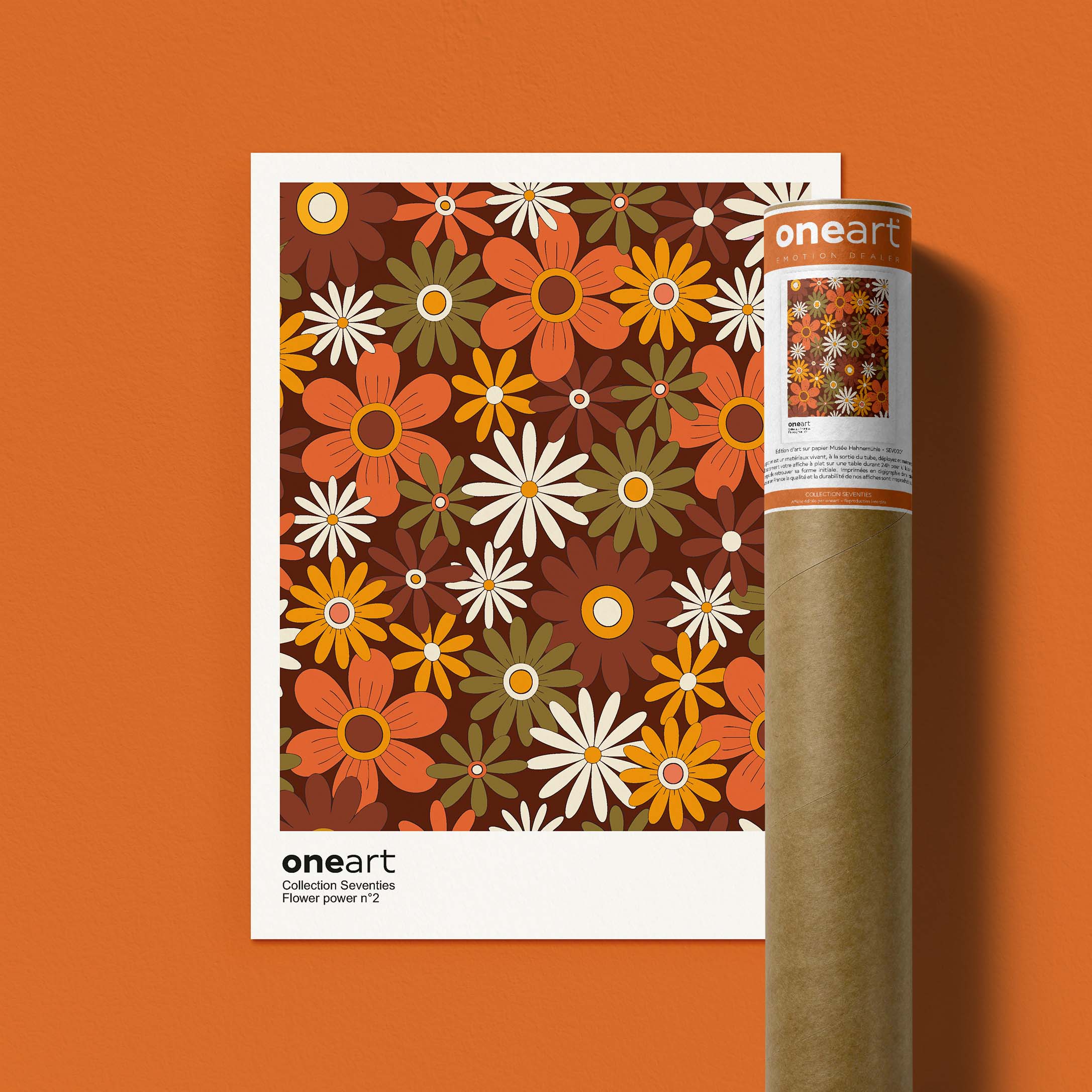 Poster Flower Power anni '70 n°2