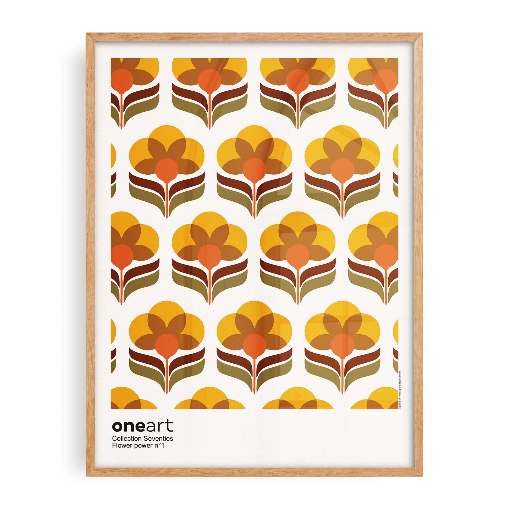 Poster Seventies Flower Power n°1