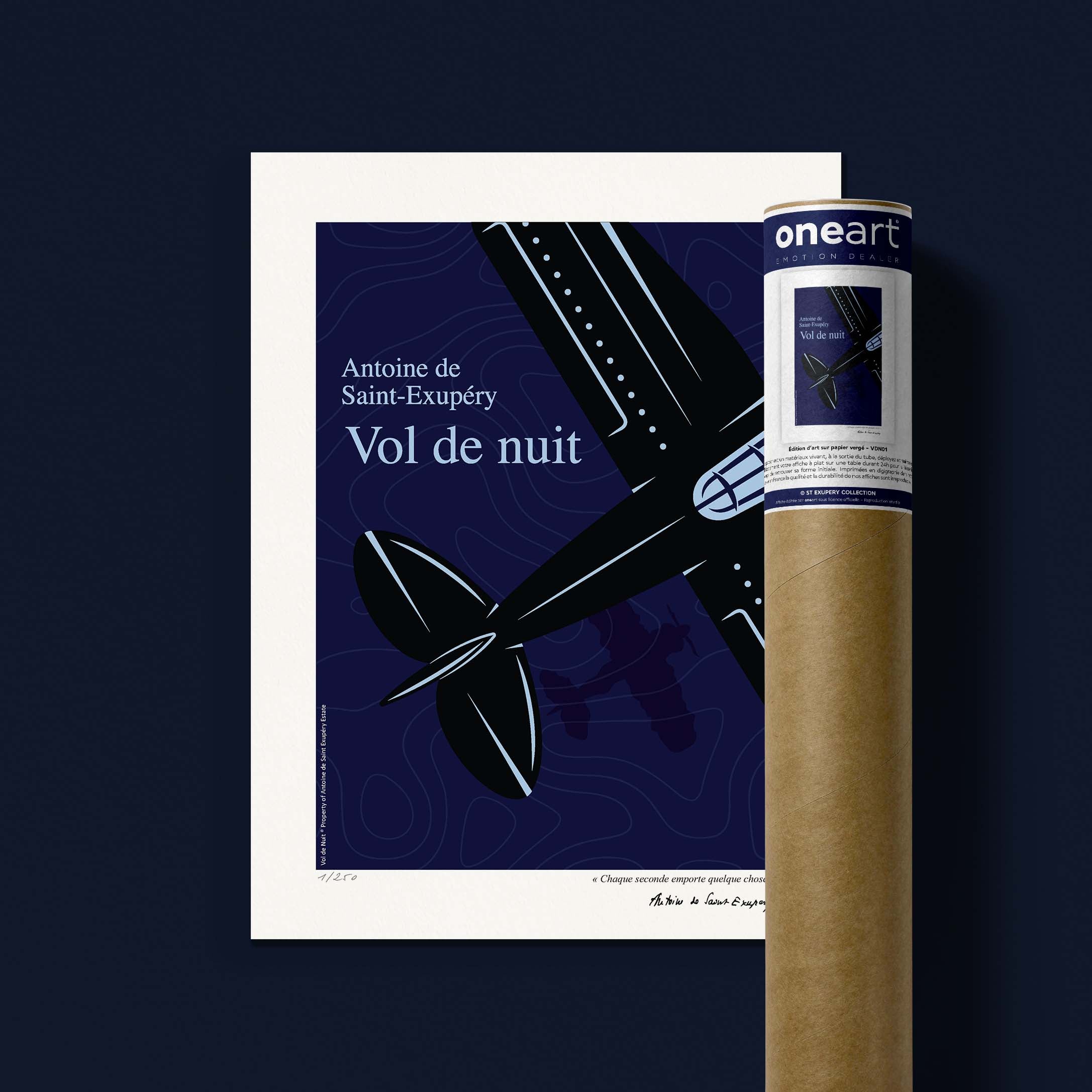 Affiche - Vol de Nuit 1-oneart.fr