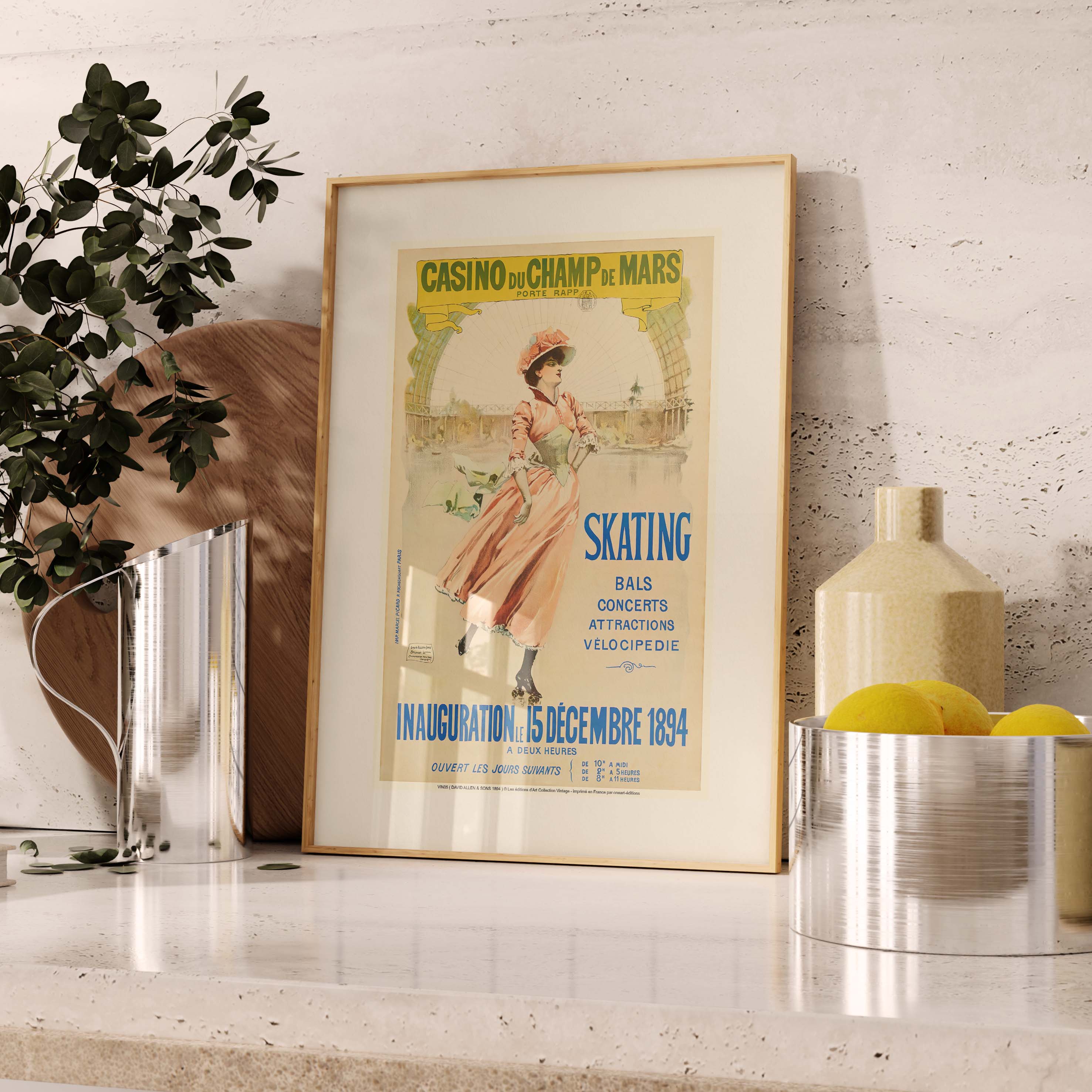 Affiche publicité vintage - Casino du Champ de Mars-oneart.fr