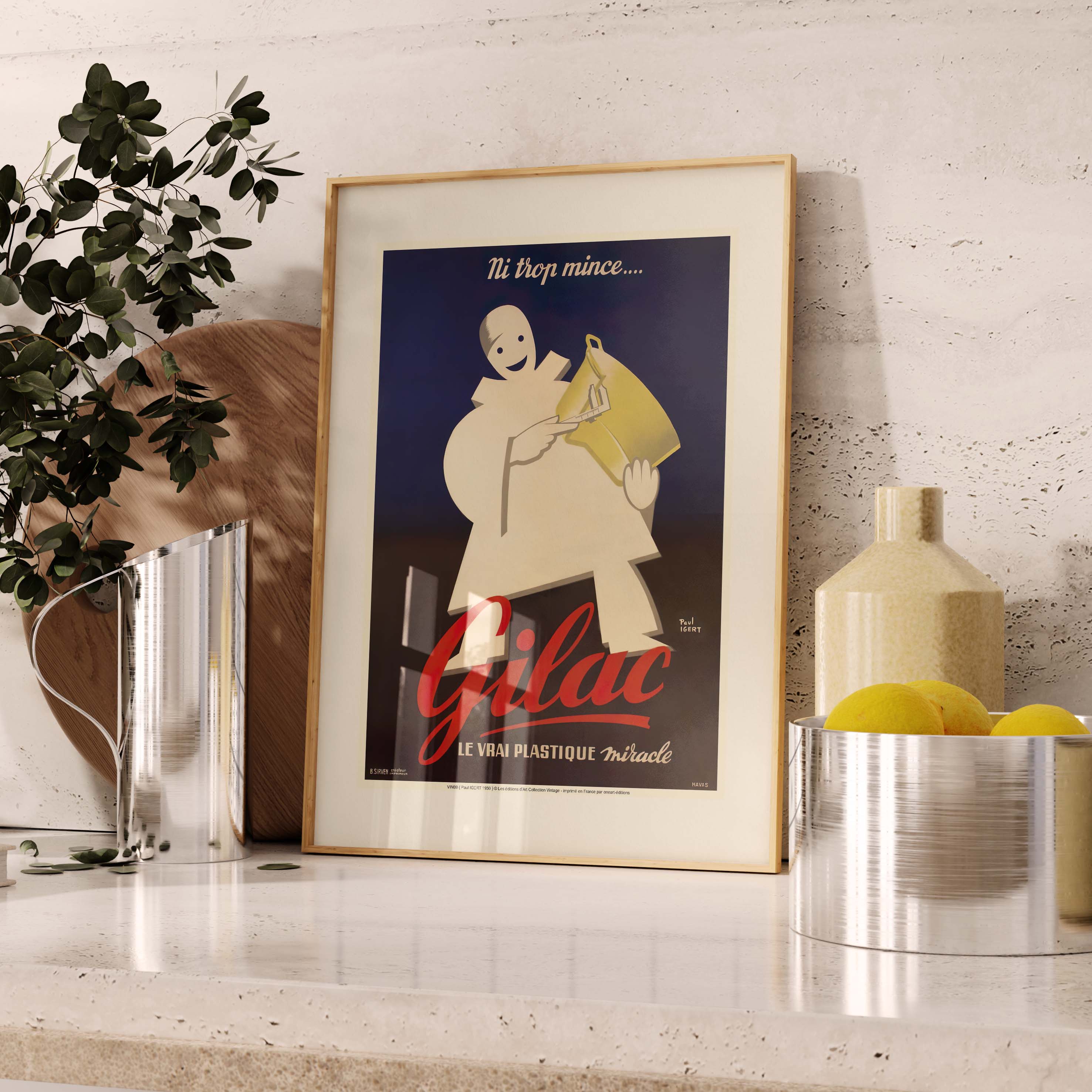 Affiche publicité vintage - Gilac-oneart.fr