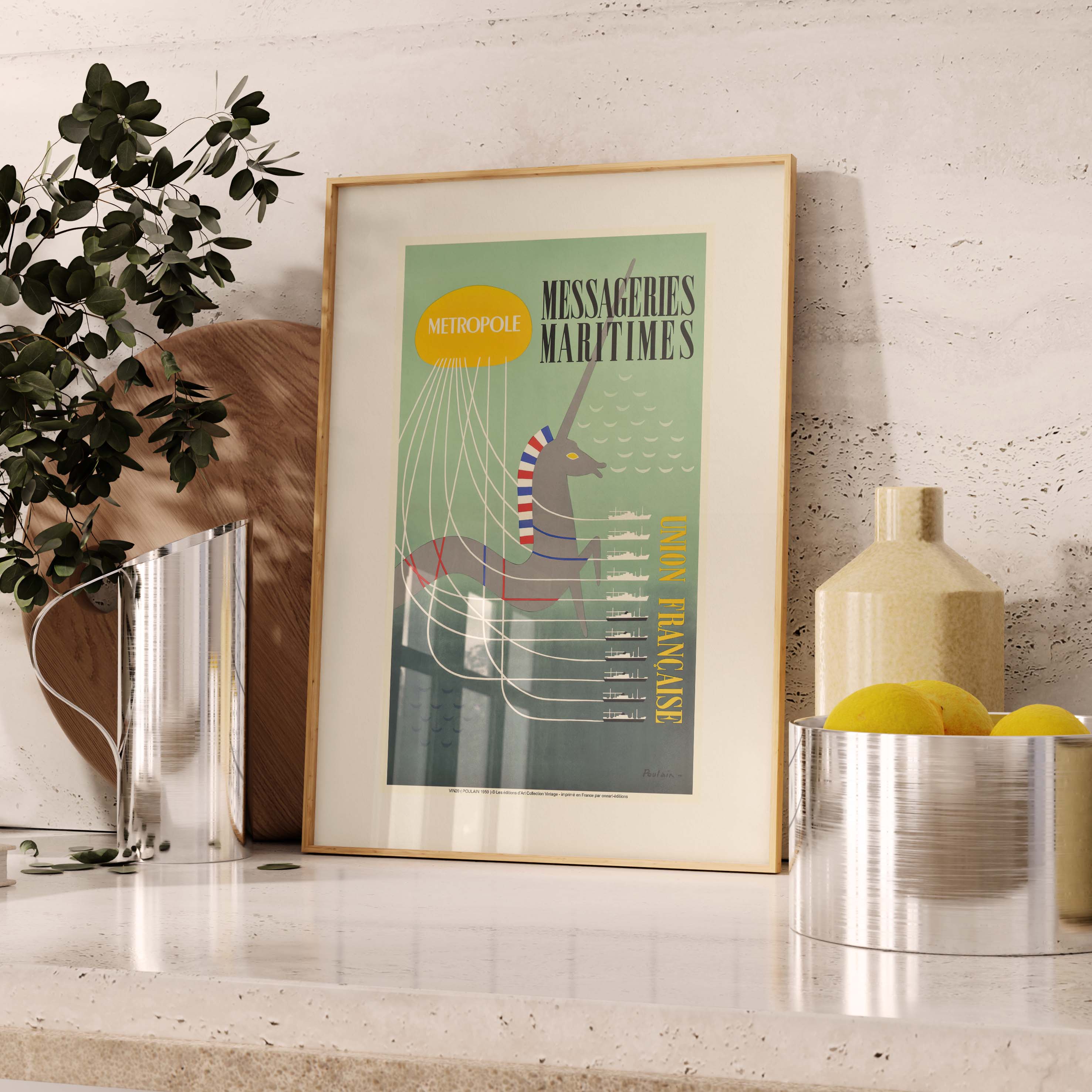 Affiche publicité vintage - Metropole-oneart.fr