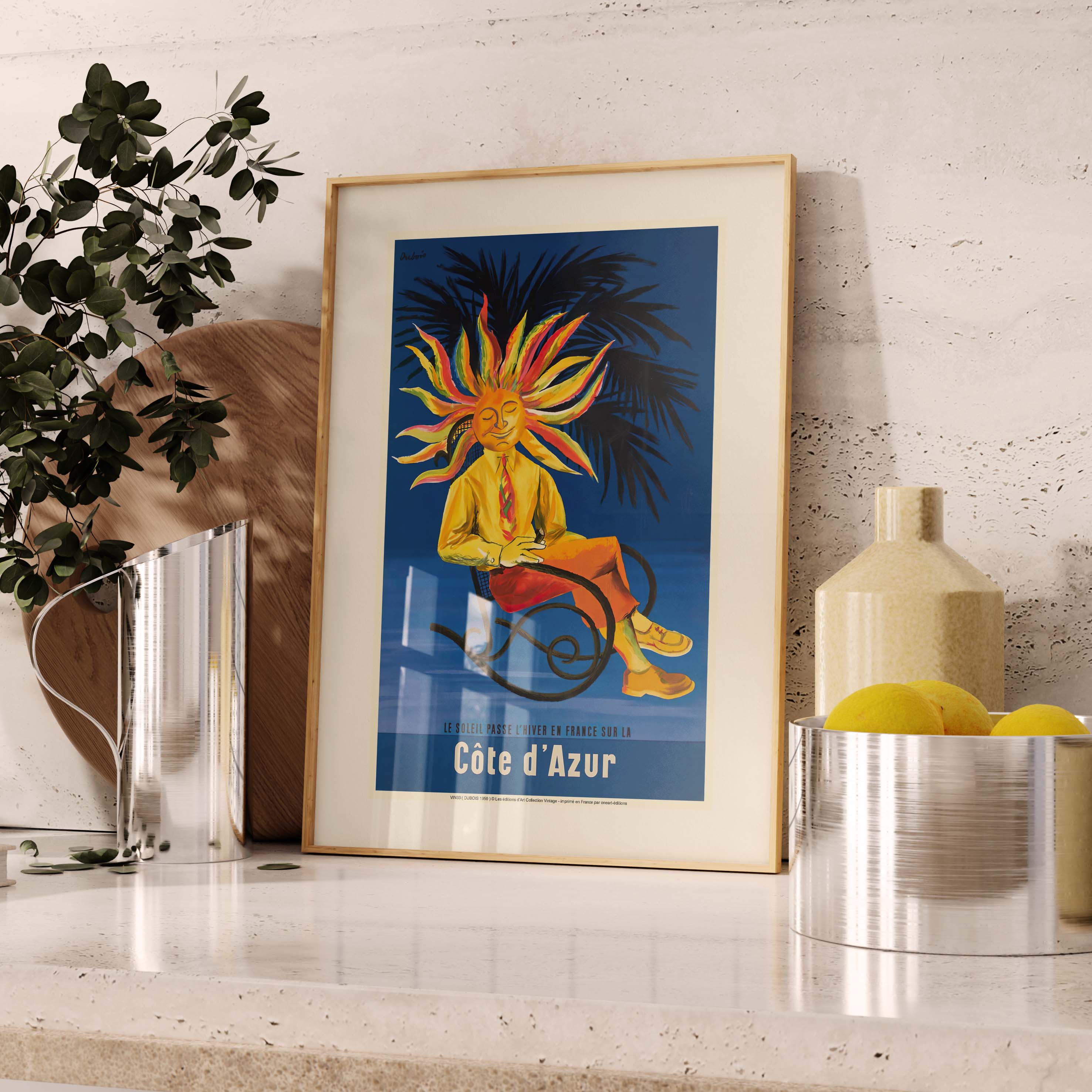 Affiche publicité vintage - Soleil-oneart.fr