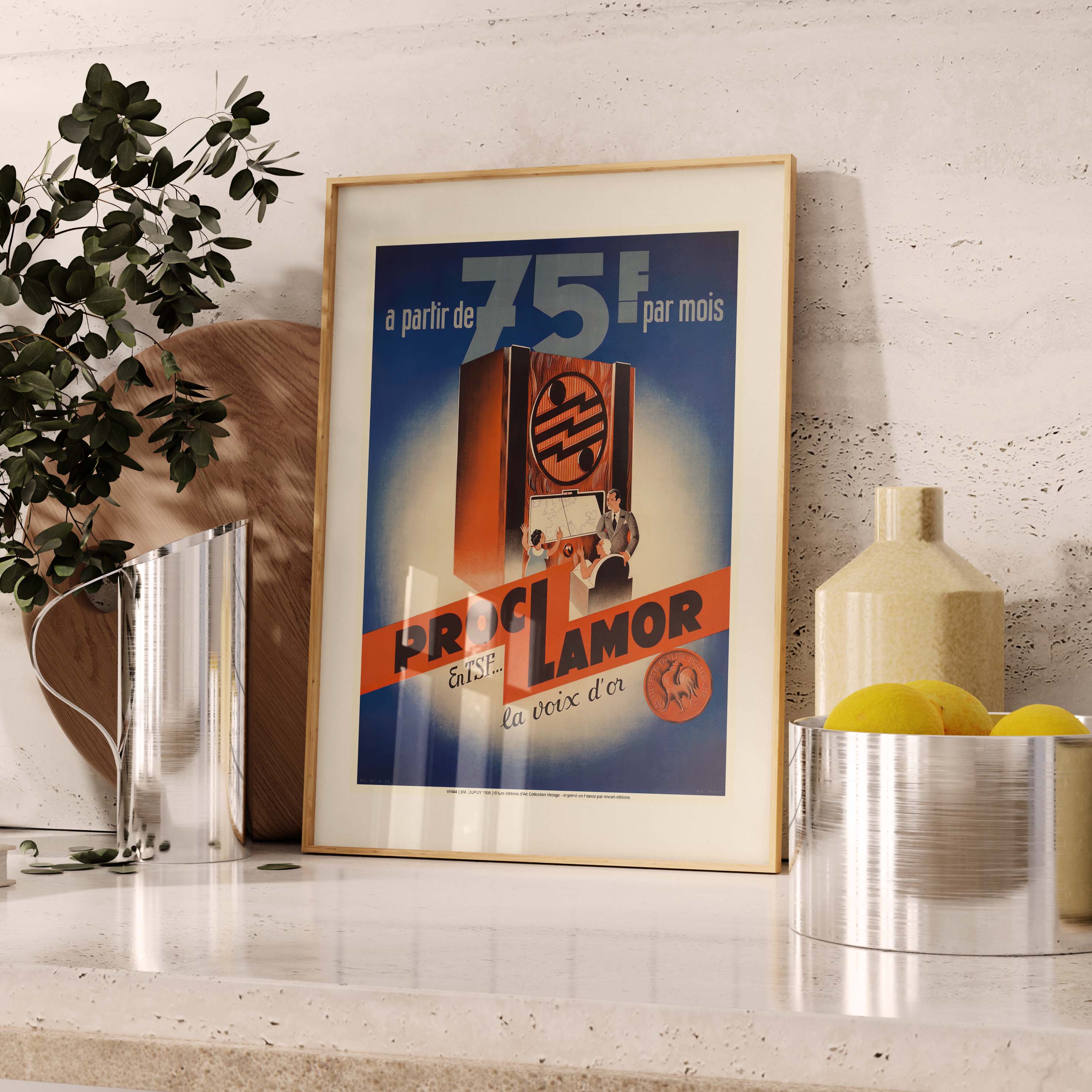 Affiche publicité vintage - Proclamor-oneart.fr