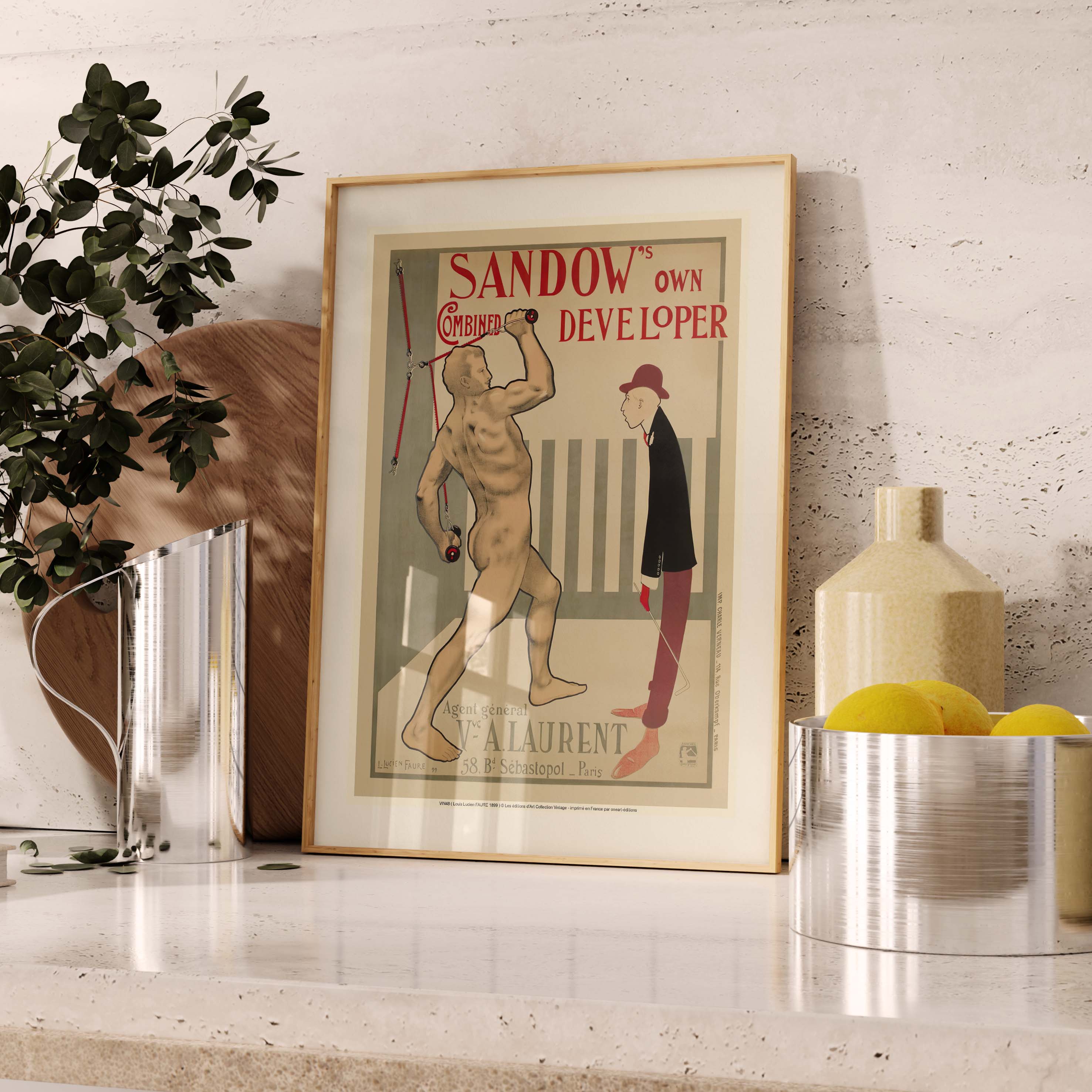 Affiche publicité vintage - Sandow's-oneart.fr