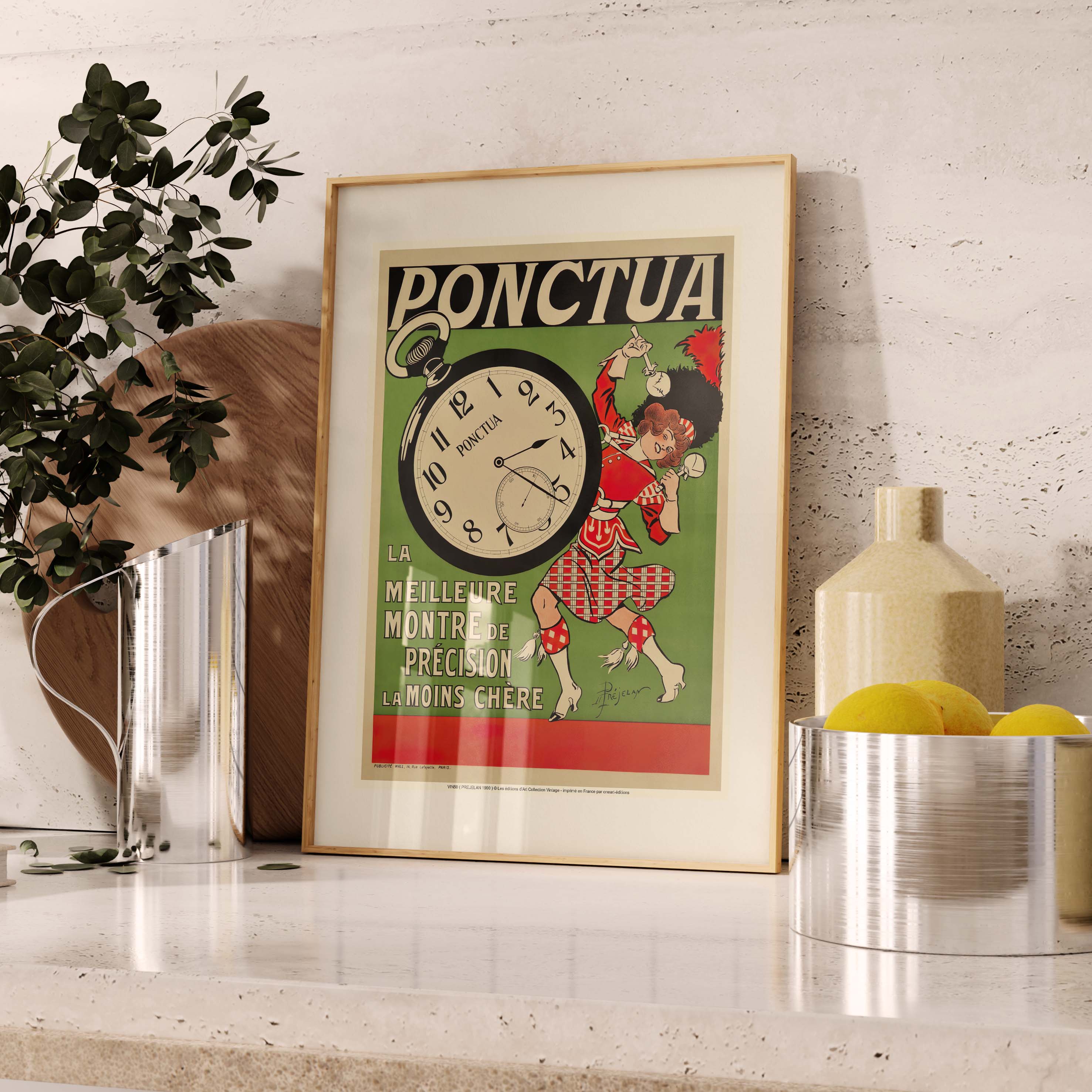 Affiche publicité vintage - Ponctua-oneart.fr