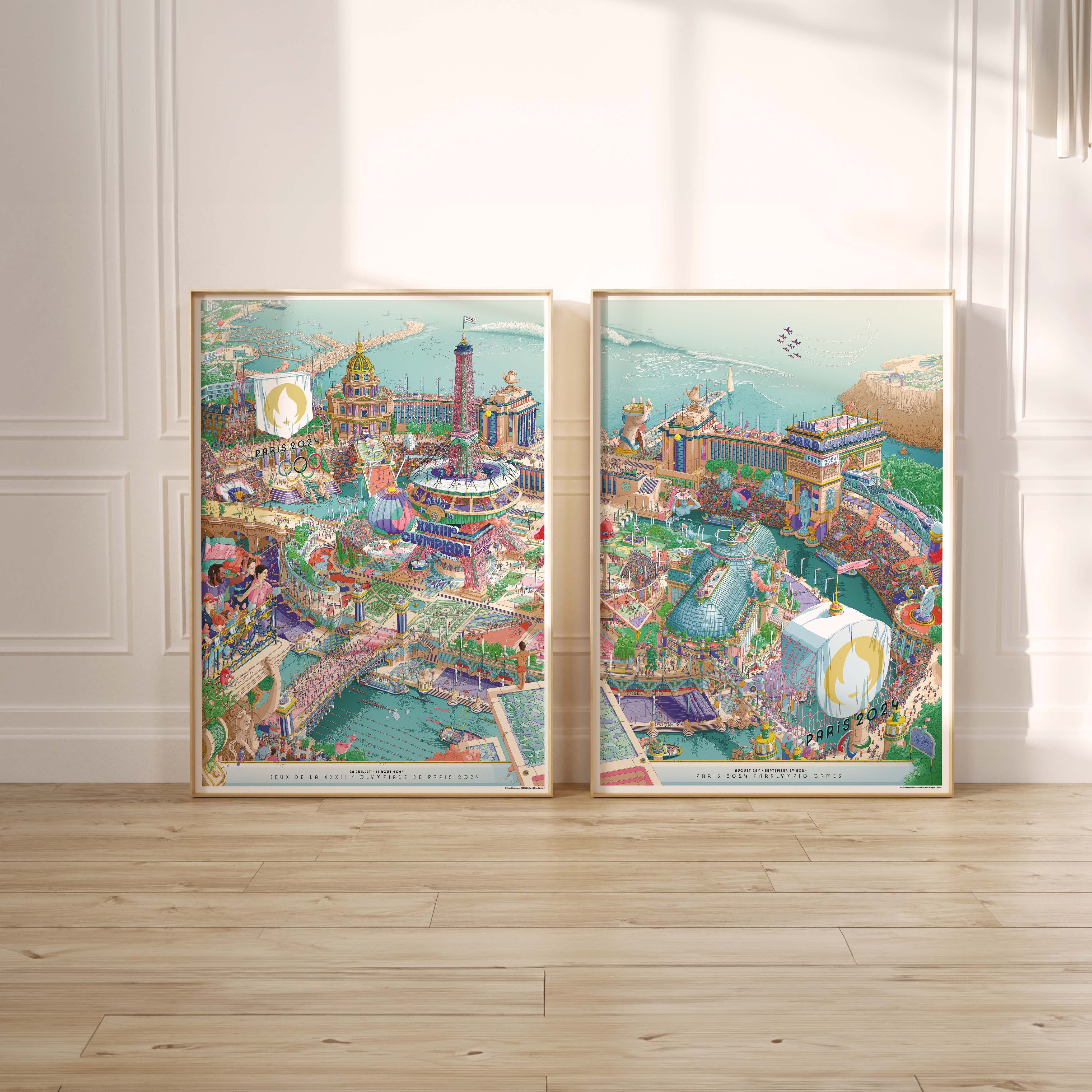 L’affiche officielle des Jeux Olympiques de Paris 2024 - couleur
