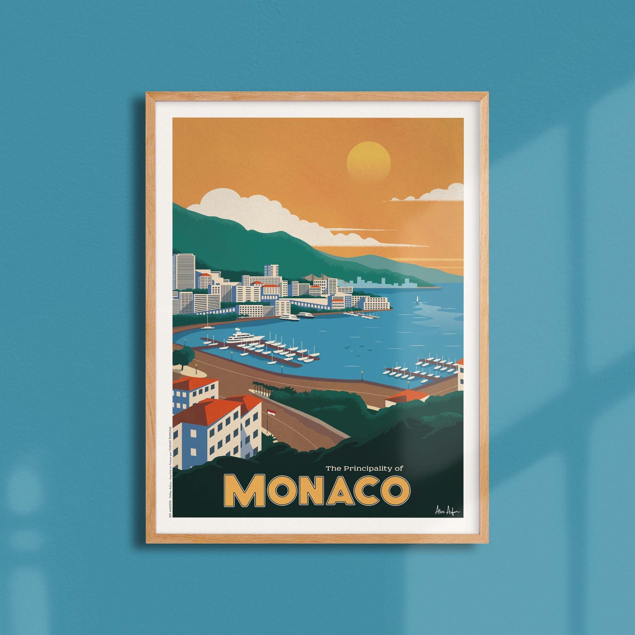 Affiche de voyage Monaco - Monte-Carlo par Alex Asfour