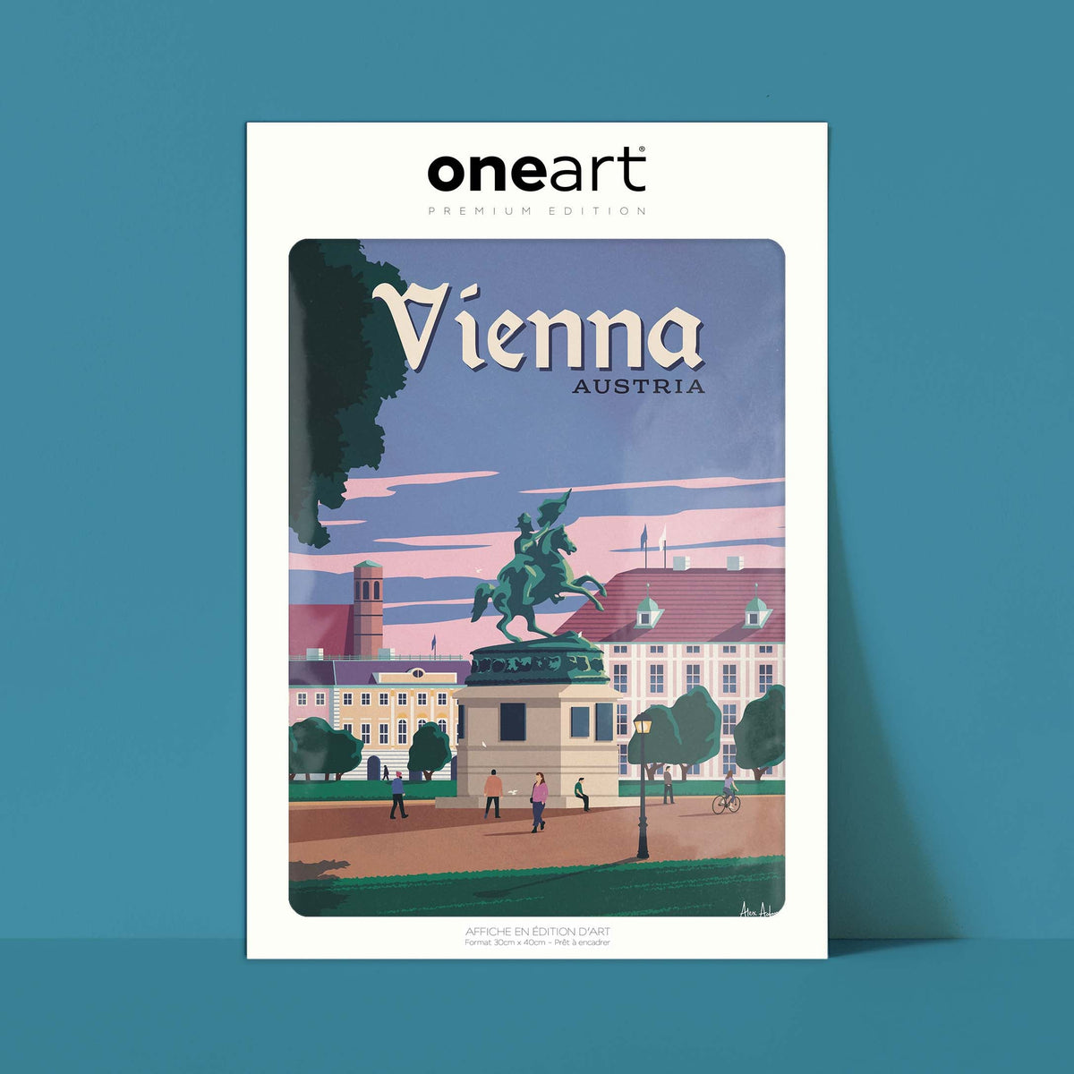 Affiche de voyage Autriche - Vienne par Alex Asfour