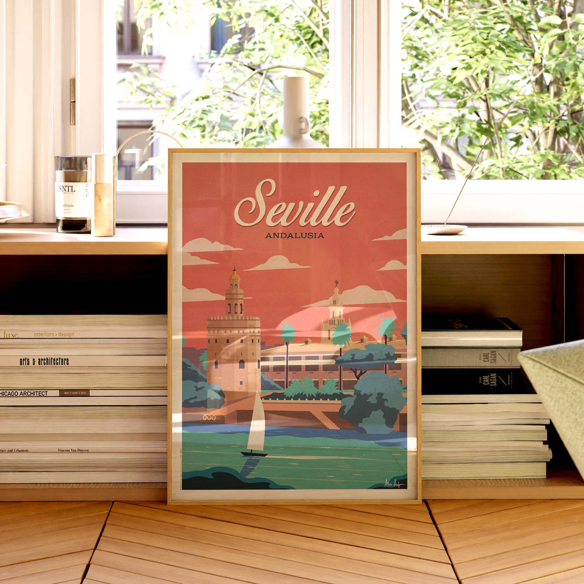 Affiche de voyage Espagne - Séville par Alex Asfour