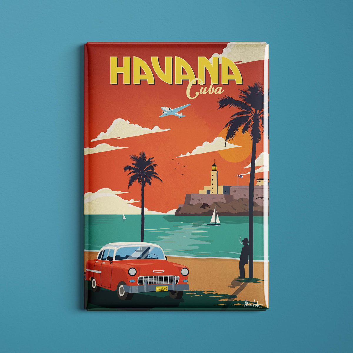 Magnet de voyage Cuba - La Havane par Alex Asfour