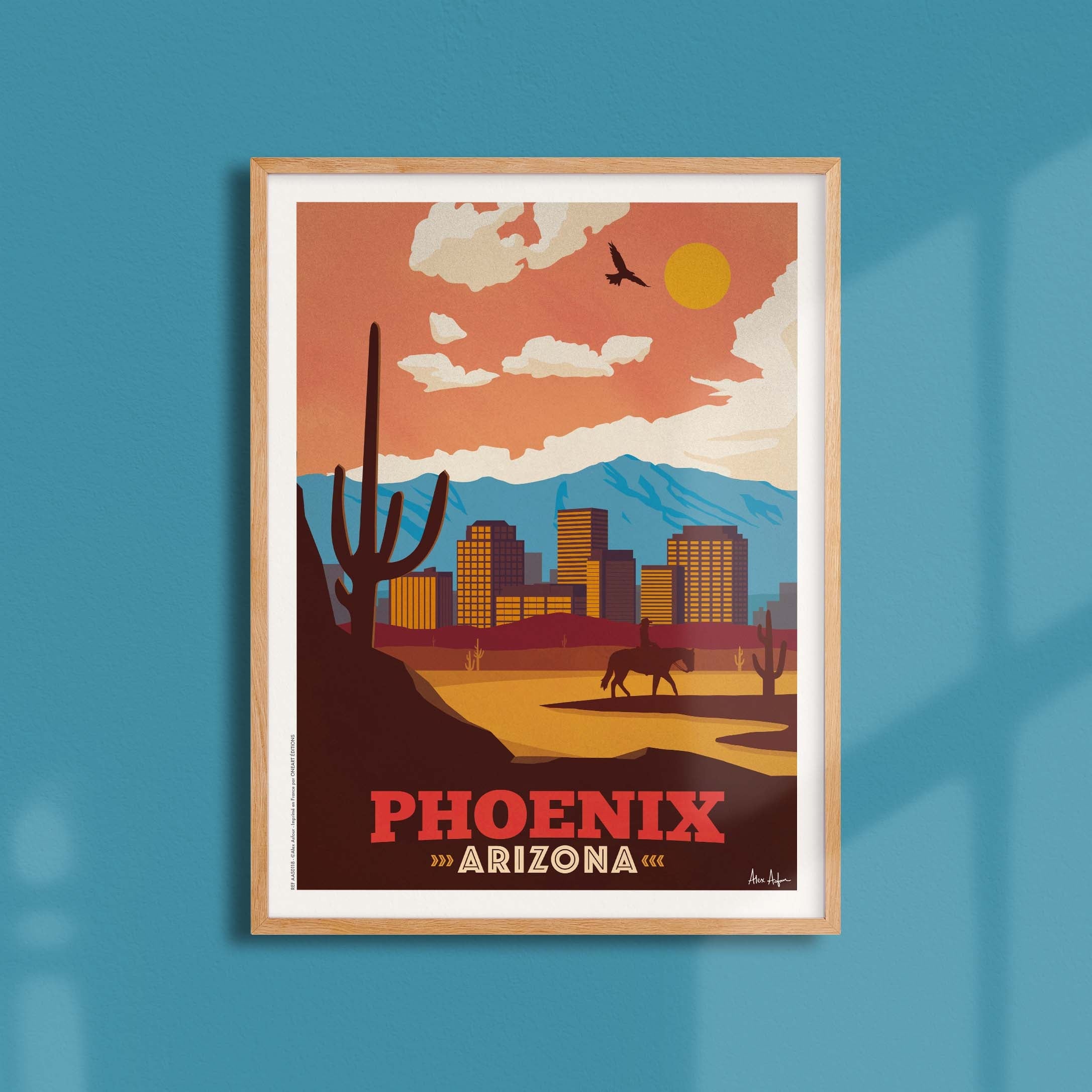 Affiche de voyage États-Unis - Phoenix par Alex Asfour