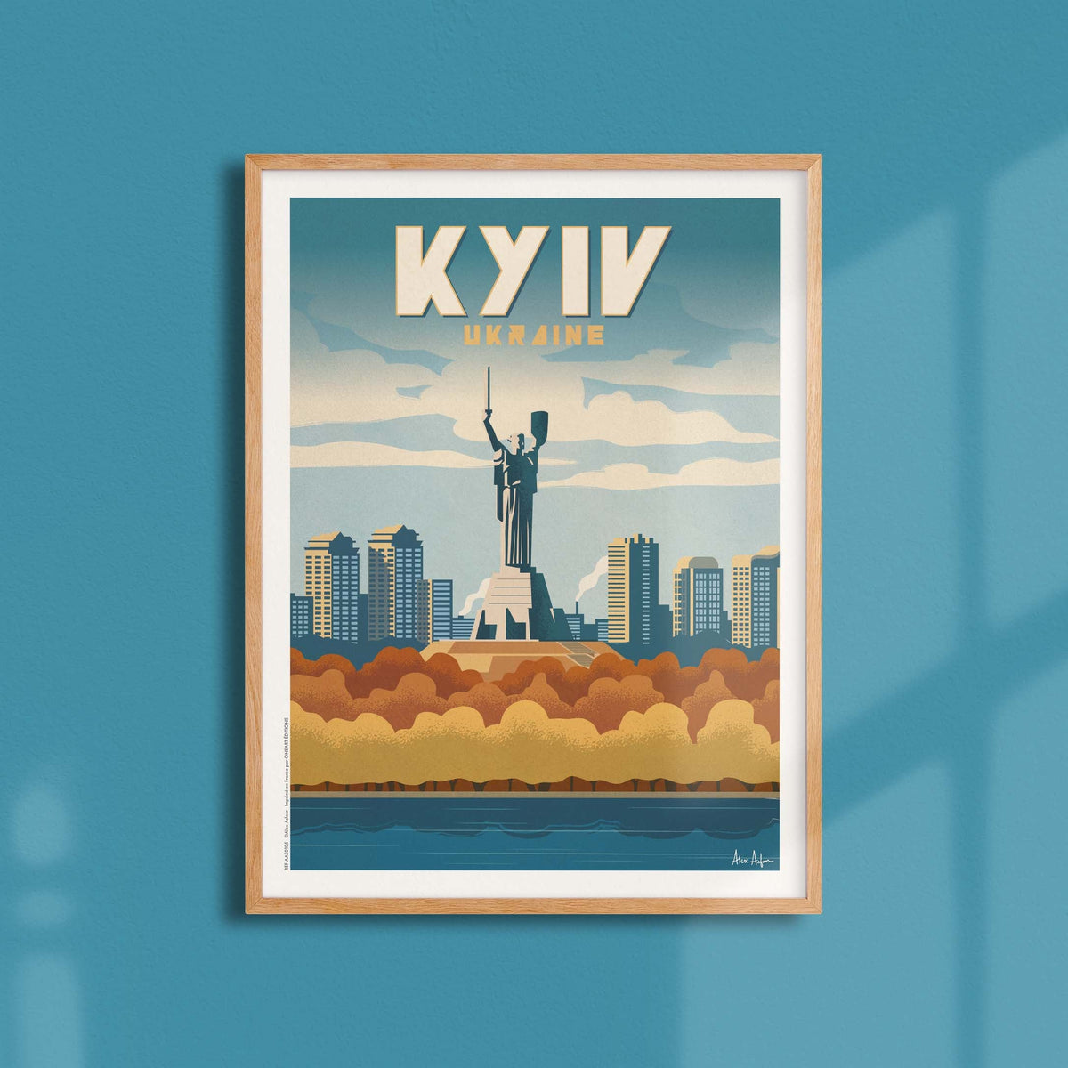 Affiche de voyage Ukraine - Kyiv par Alex Asfour
