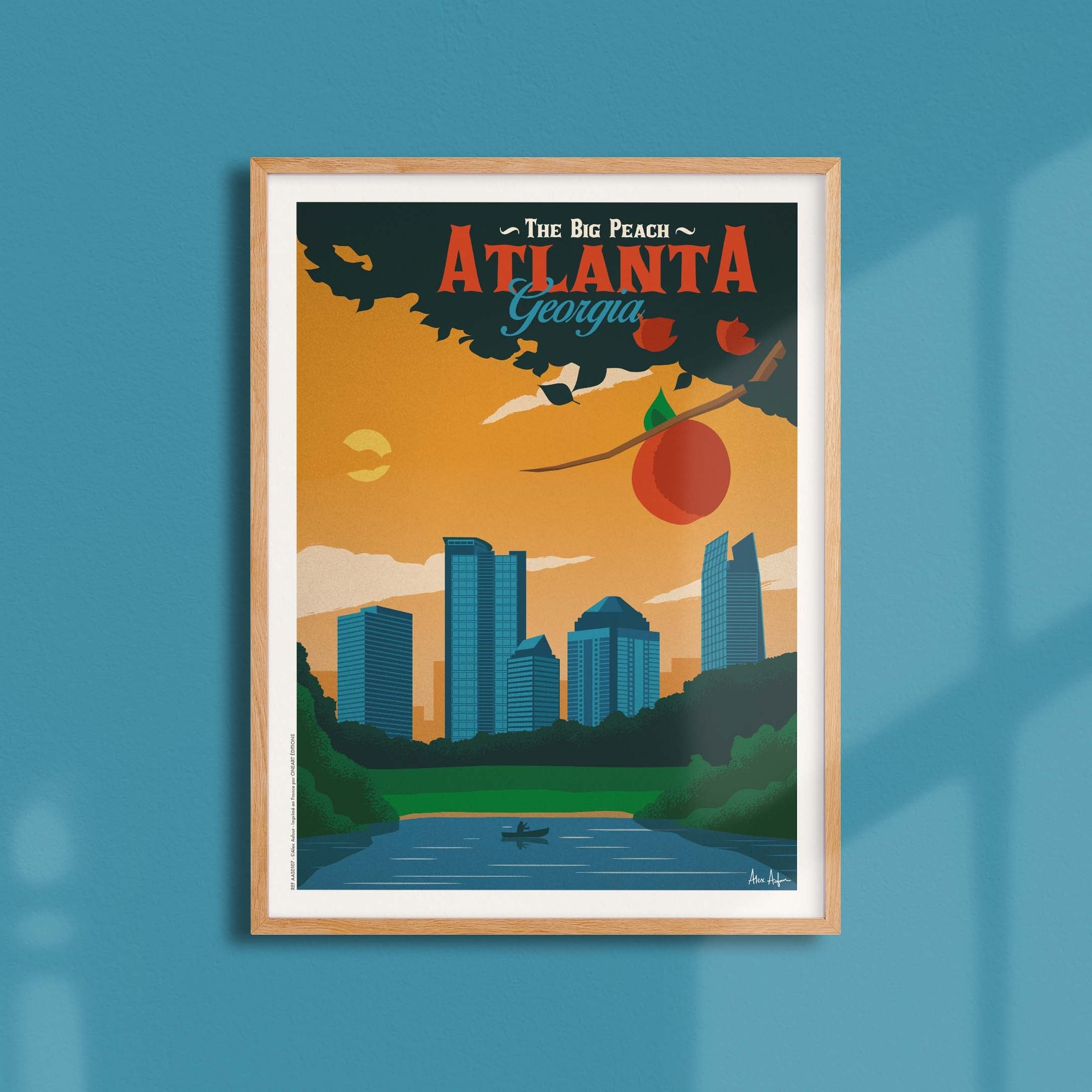 Affiche de voyage États-Unis - Atlanta par Alex Asfour