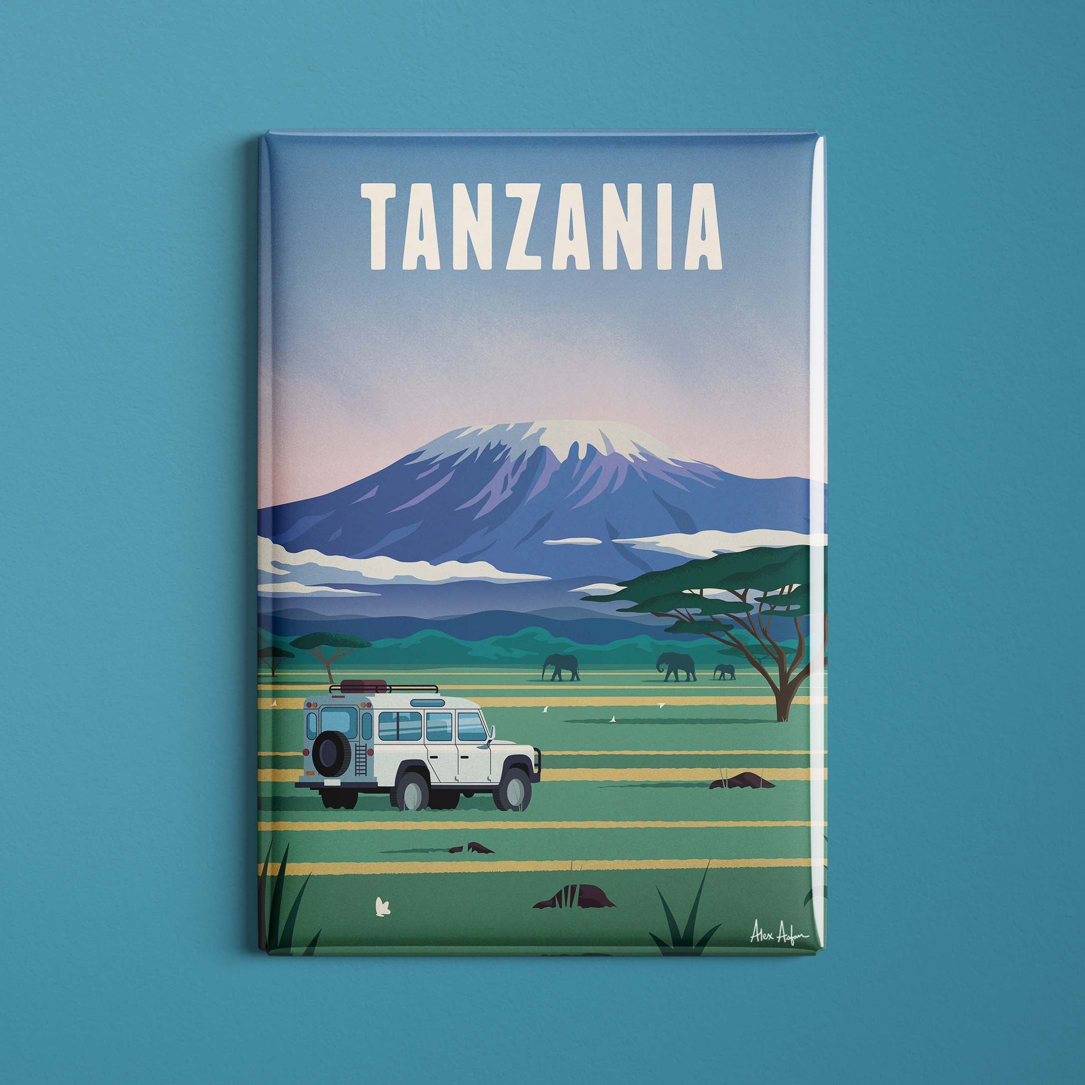 Magnet de voyage Tanzanie - Kilimandjaro par Alex Asfour