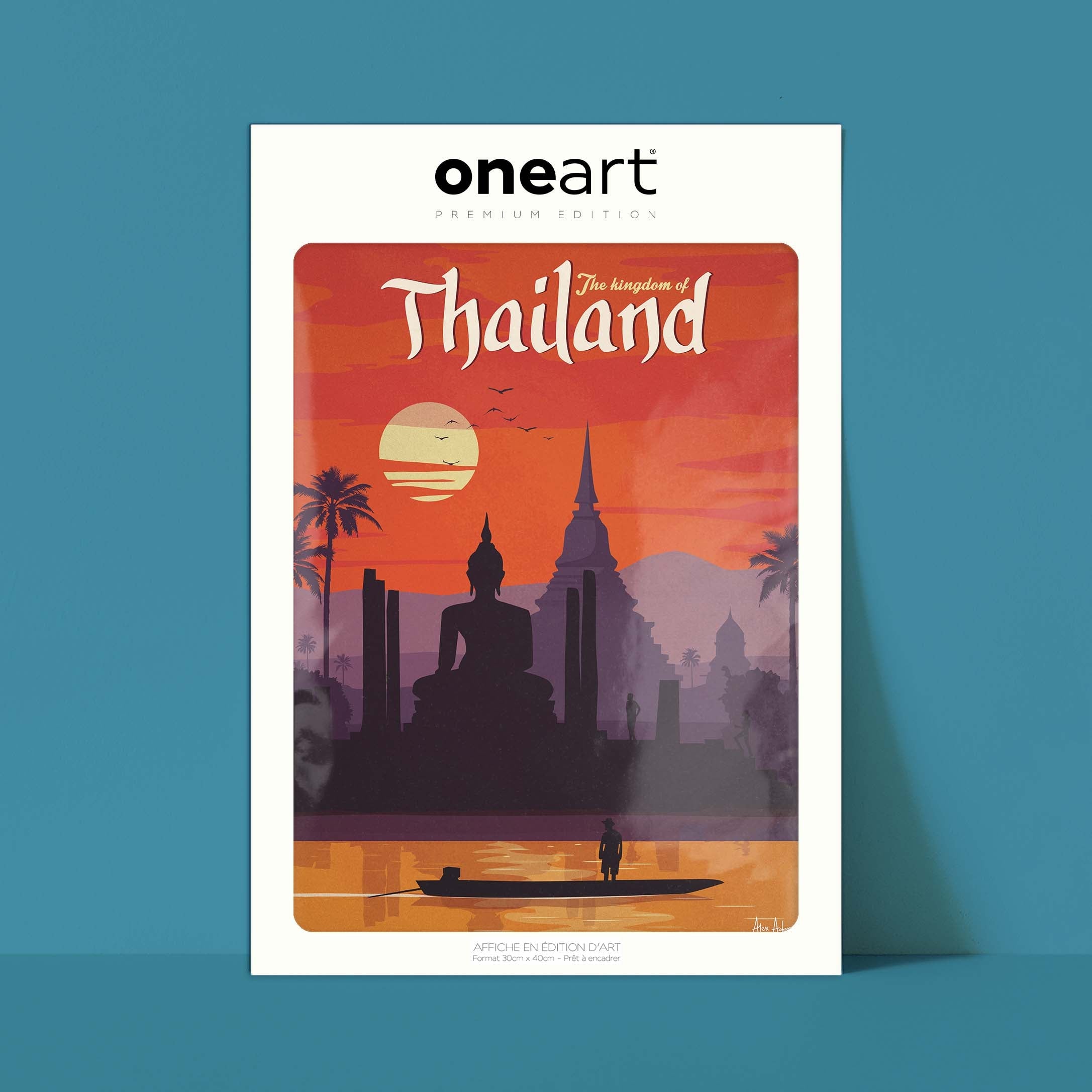 Affiche de voyage Thaïlande - par Alex Asfour