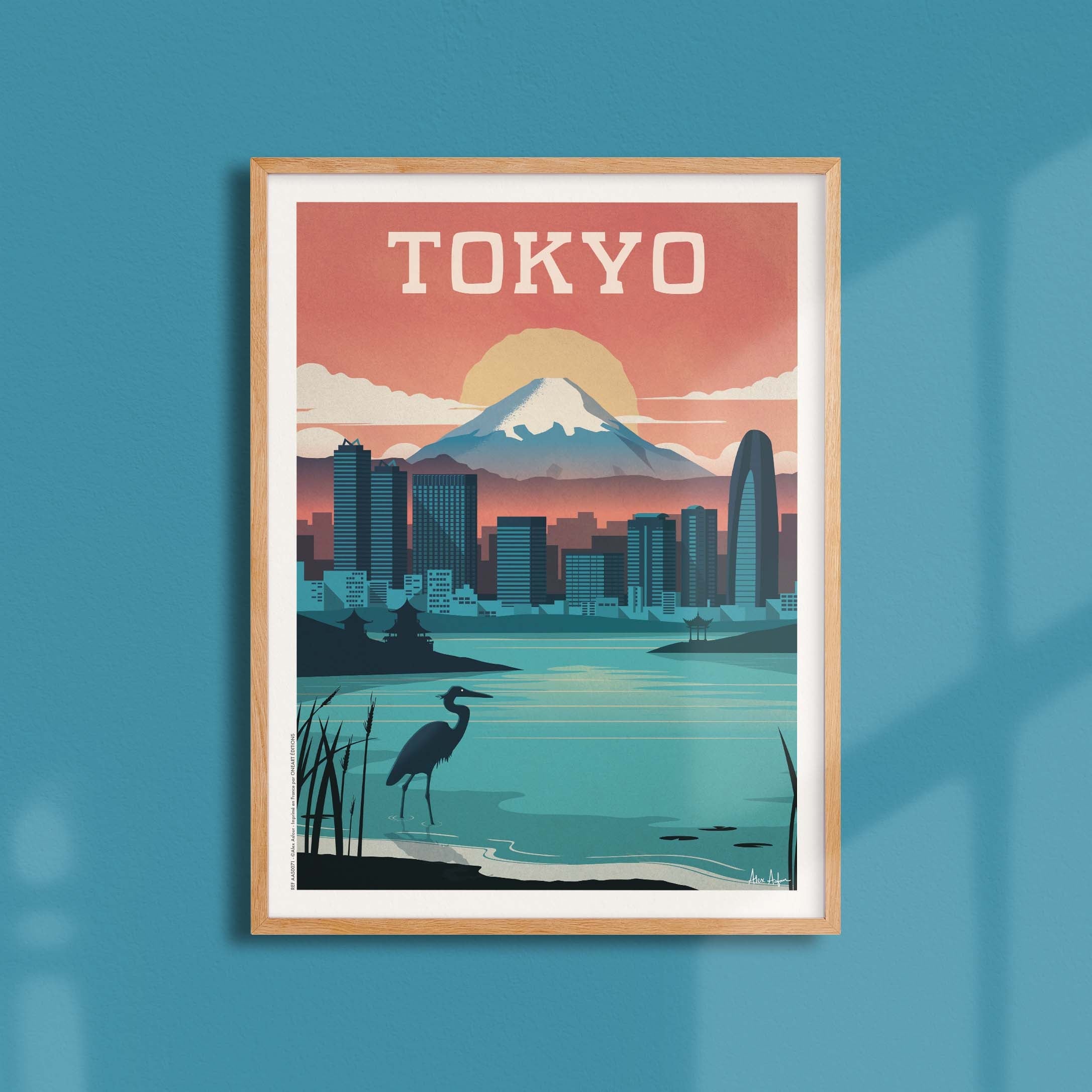 Affiche de voyage Japon - Tokyo par Alex Asfour