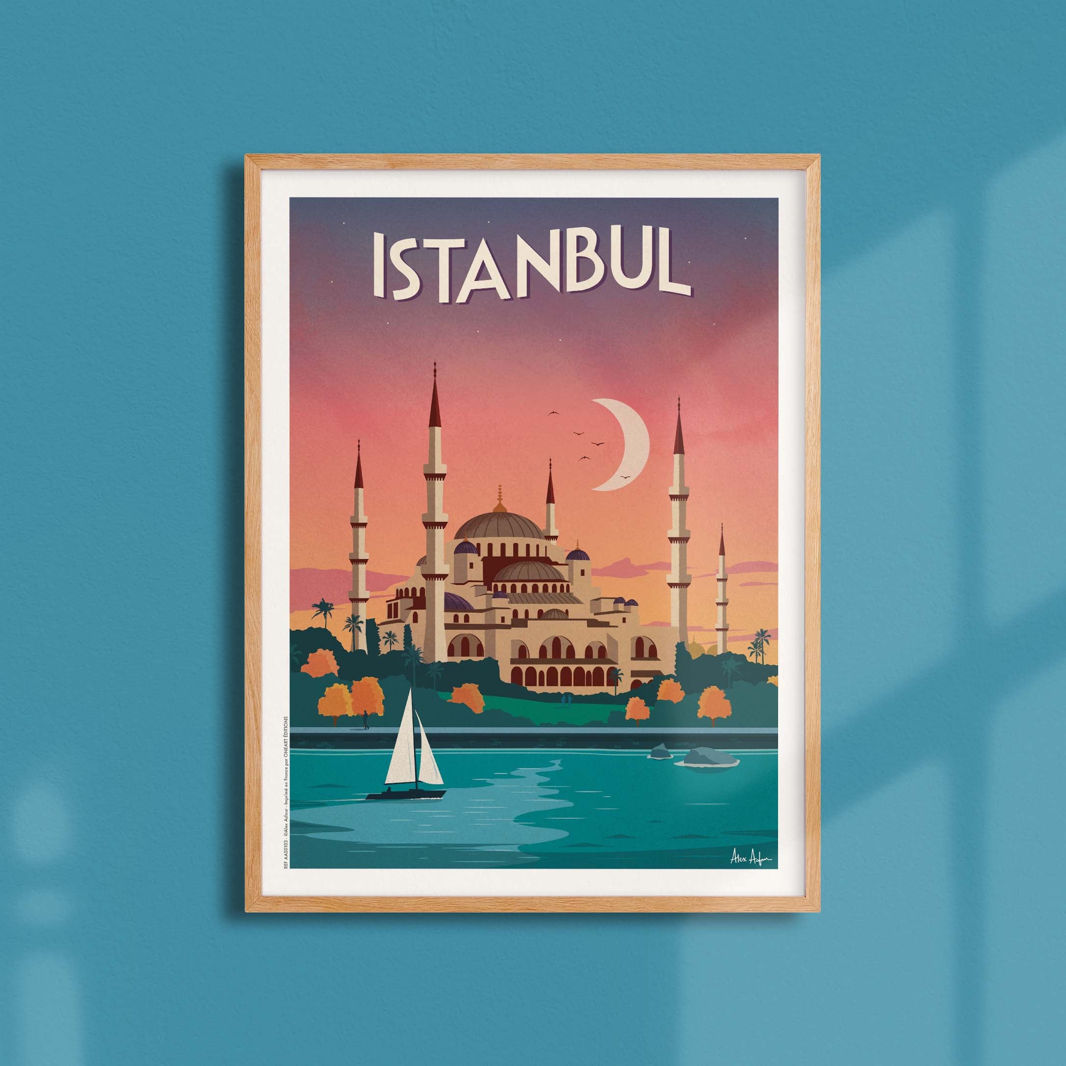 Affiche de voyage Turquie - Istanbul par Alex Asfour