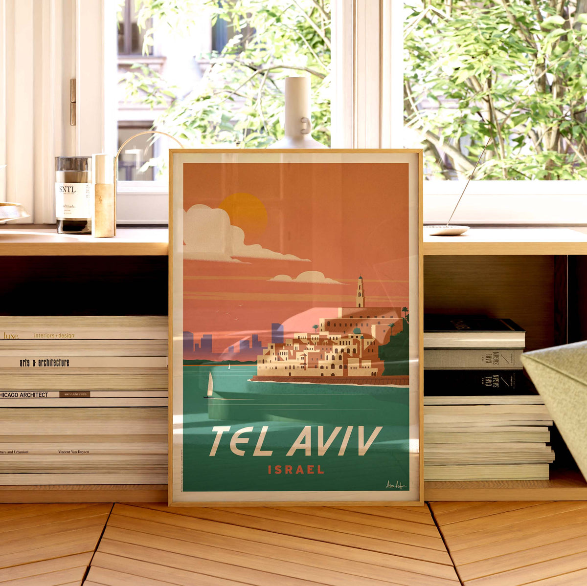 Affiche de voyage Israël - Tel-Aviv par Alex Asfour