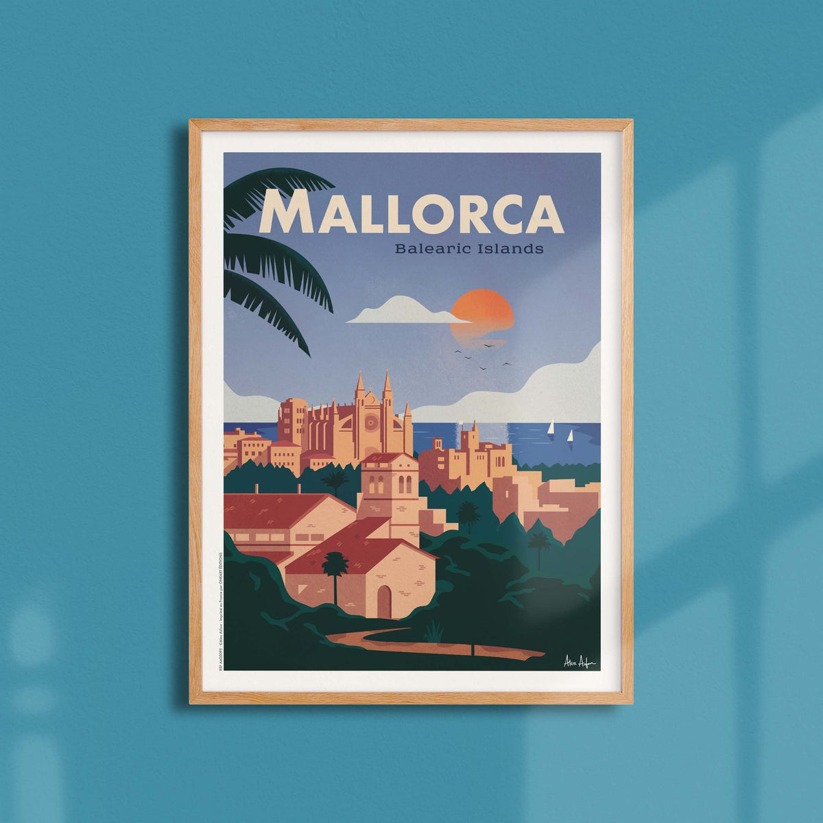 Affiche de voyage Espagne - Majorque par Alex Asfour