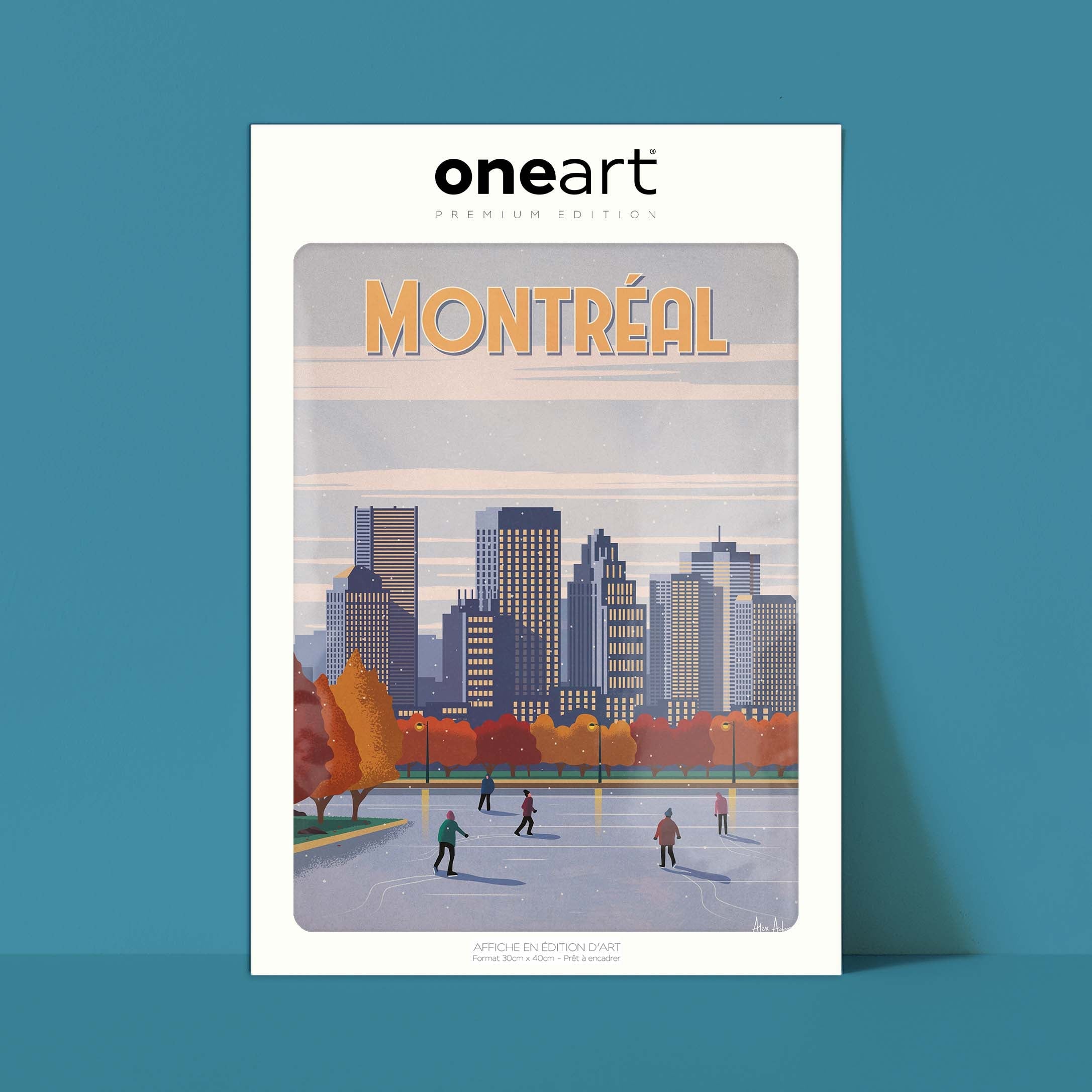 Affiche de voyage Canada - Montréal par Alex Asfour