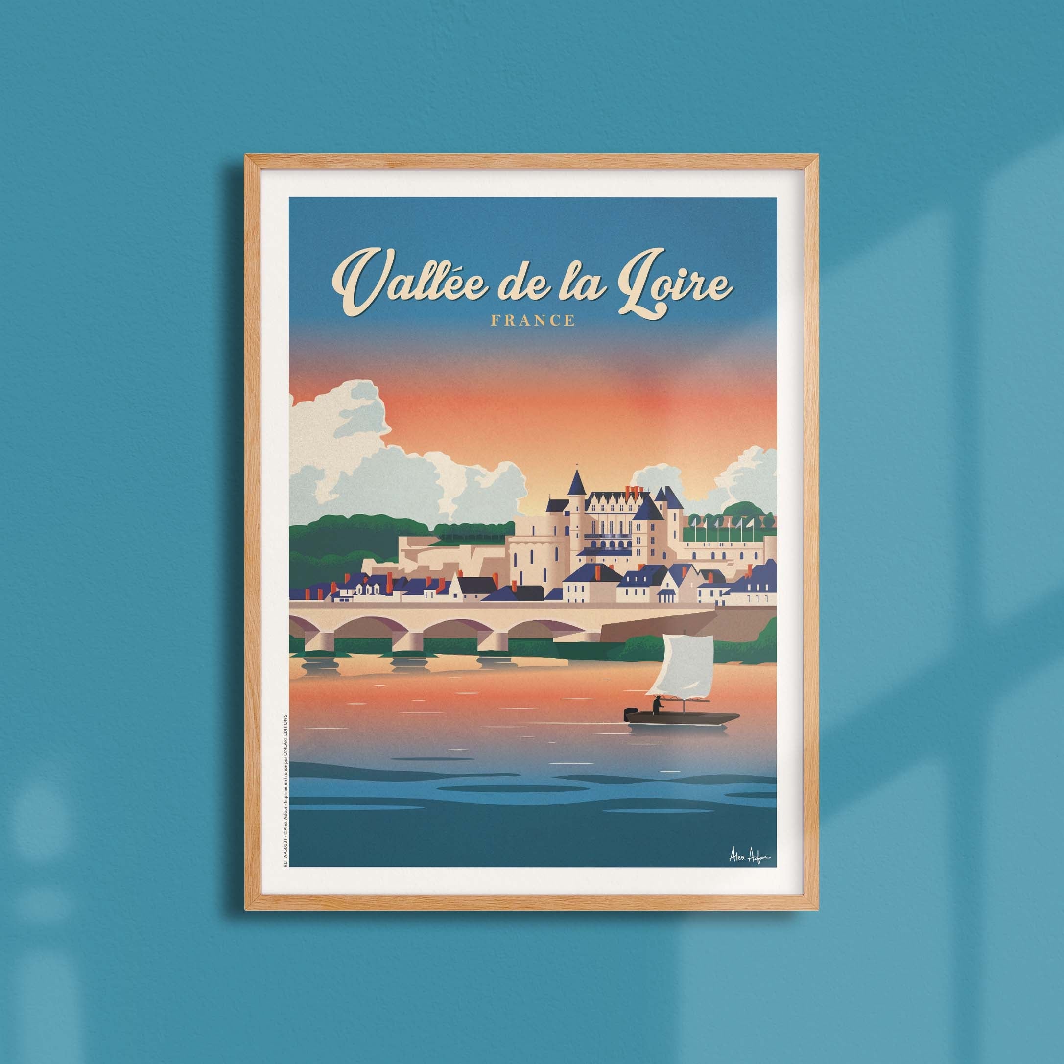 Affiche de voyage France - Loire par Alex Asfour